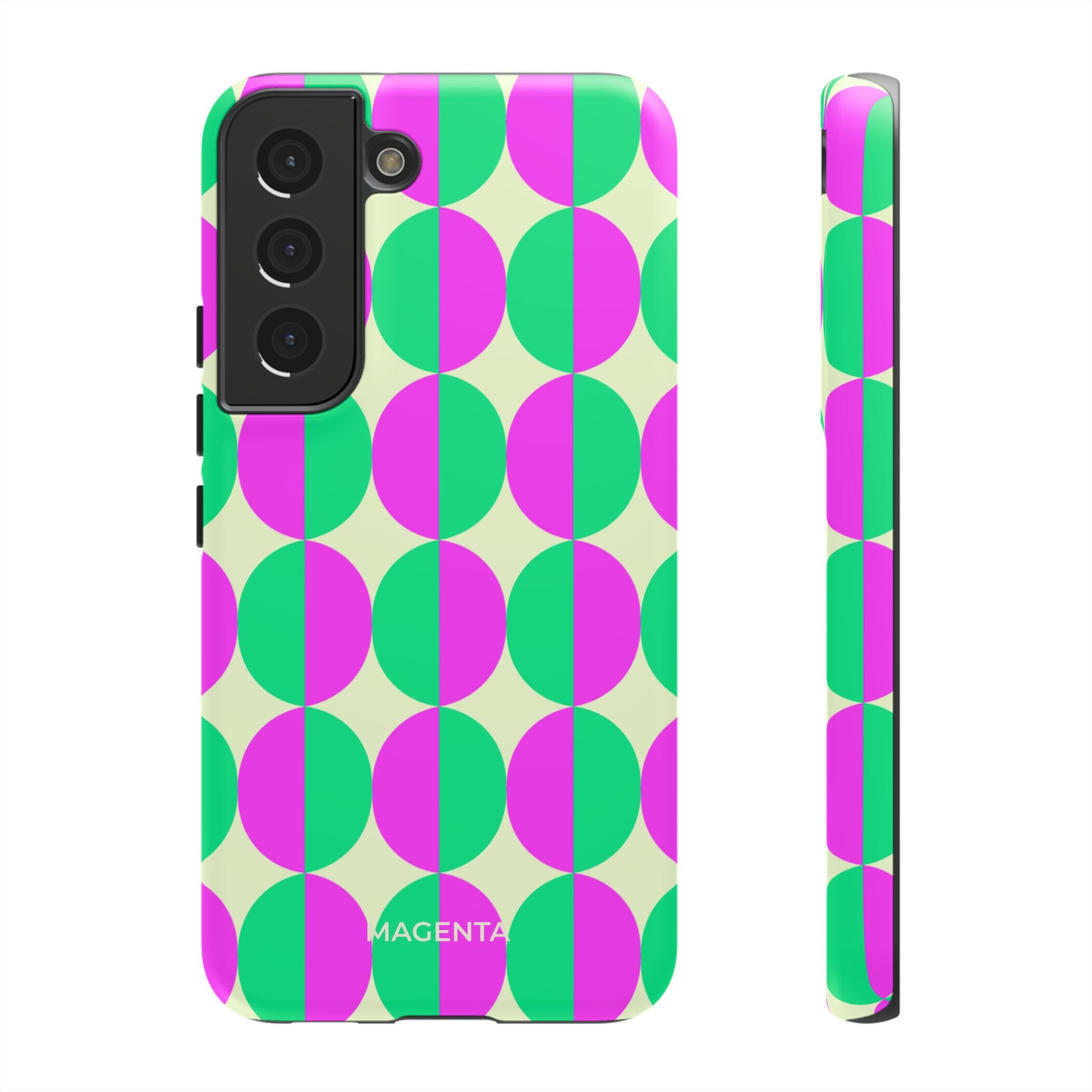 Purple Green Circle Tough Case