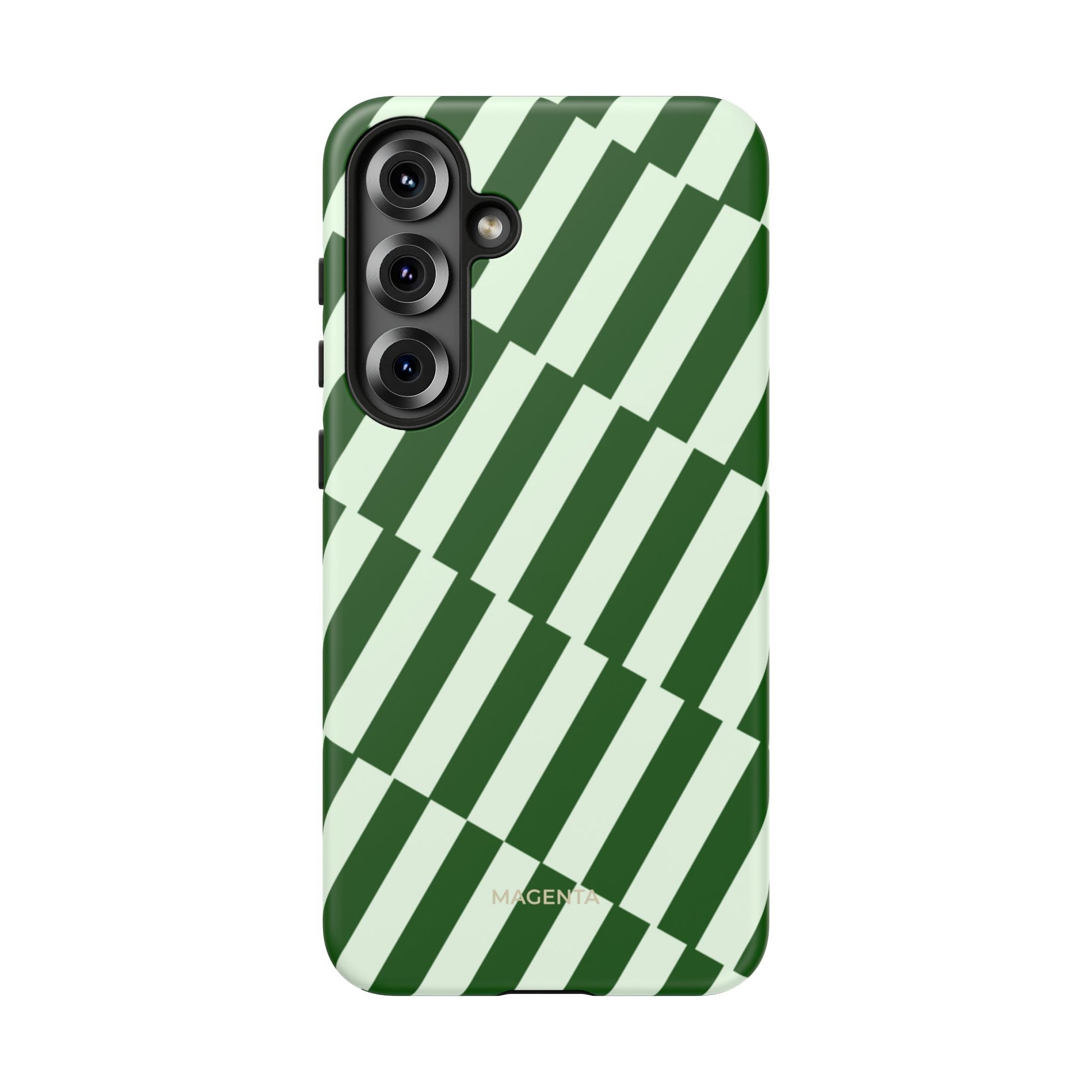 Deep Green Stripes Tough Case