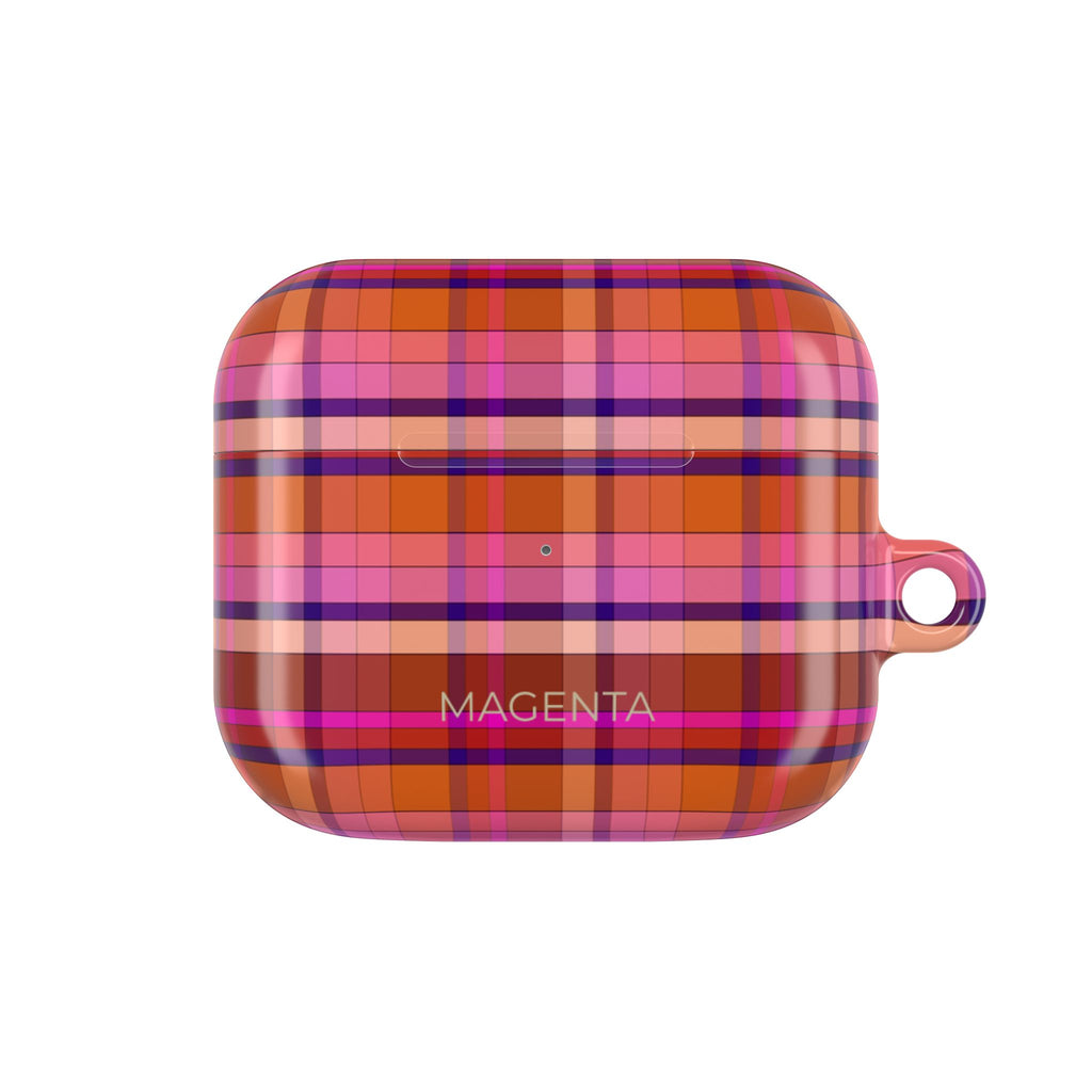 Blush Tartan Plaid AirPods Gen 3 Case
