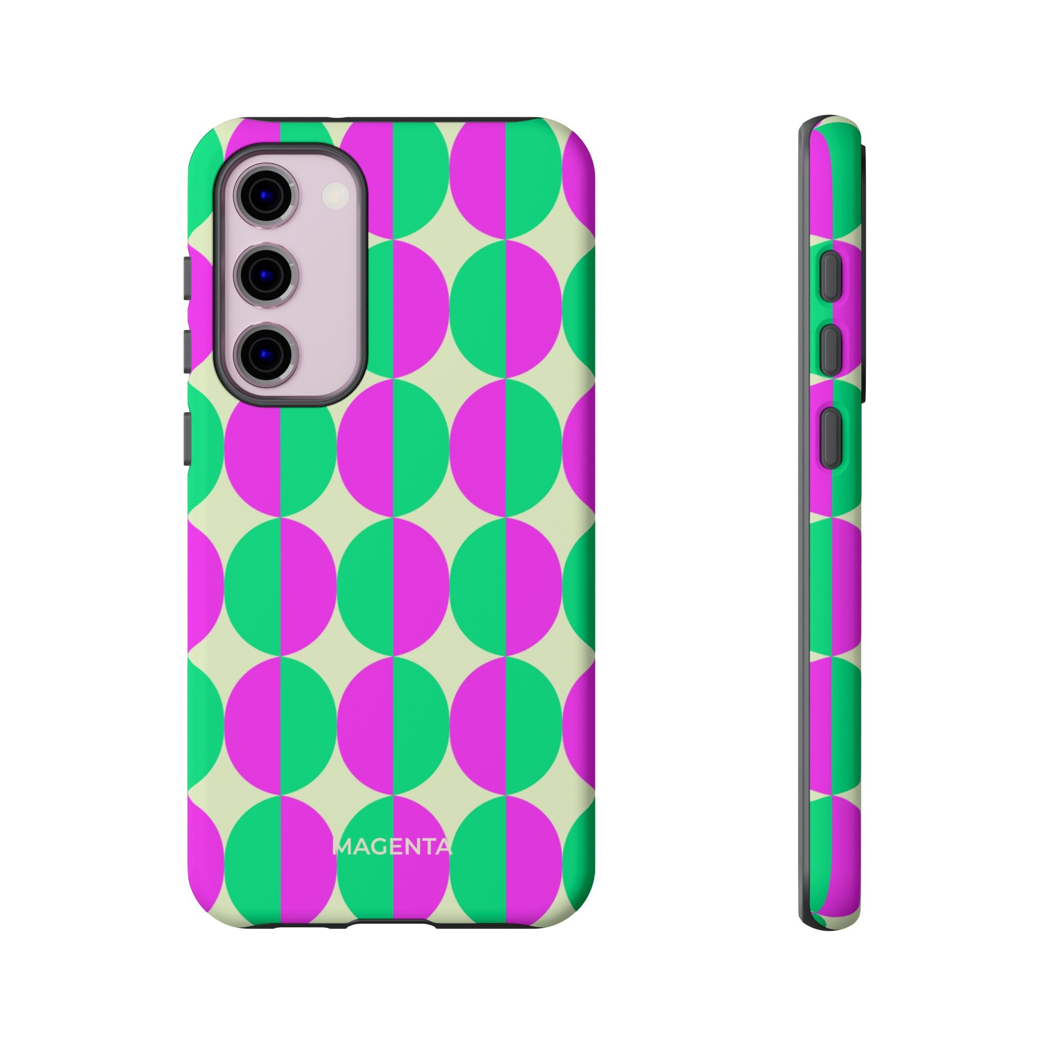 Purple Green Circle Tough Case