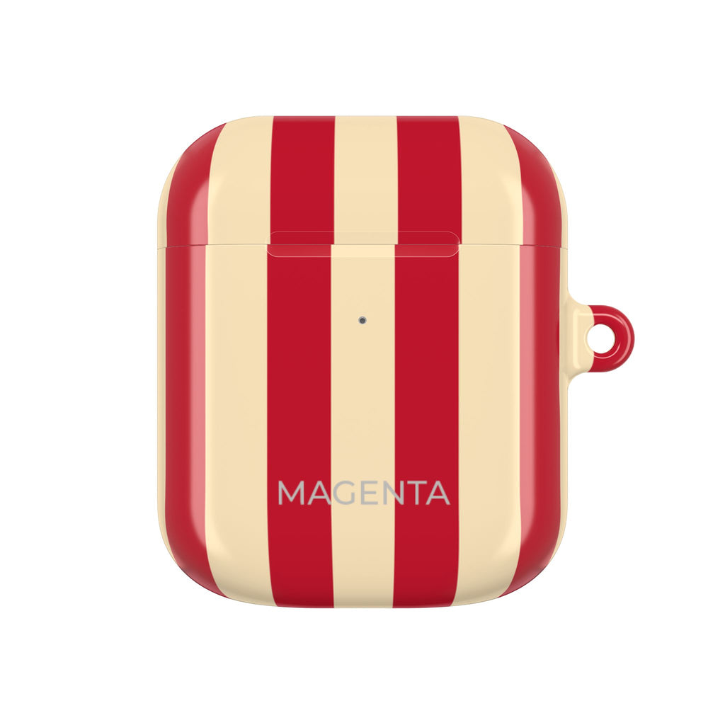 Red & Off White Stripes AirPods Gen 2 Case