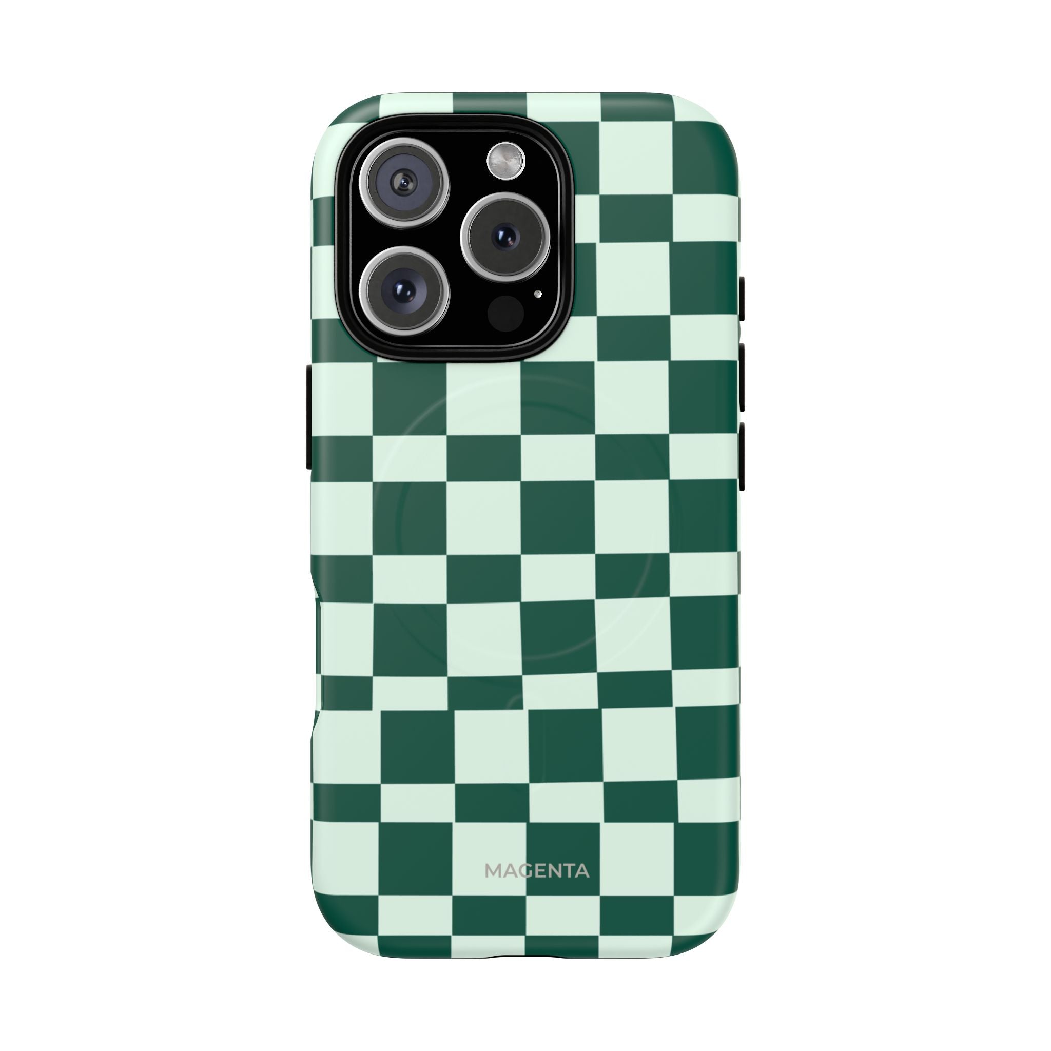 Deep Green Check Tough Magnetic Case