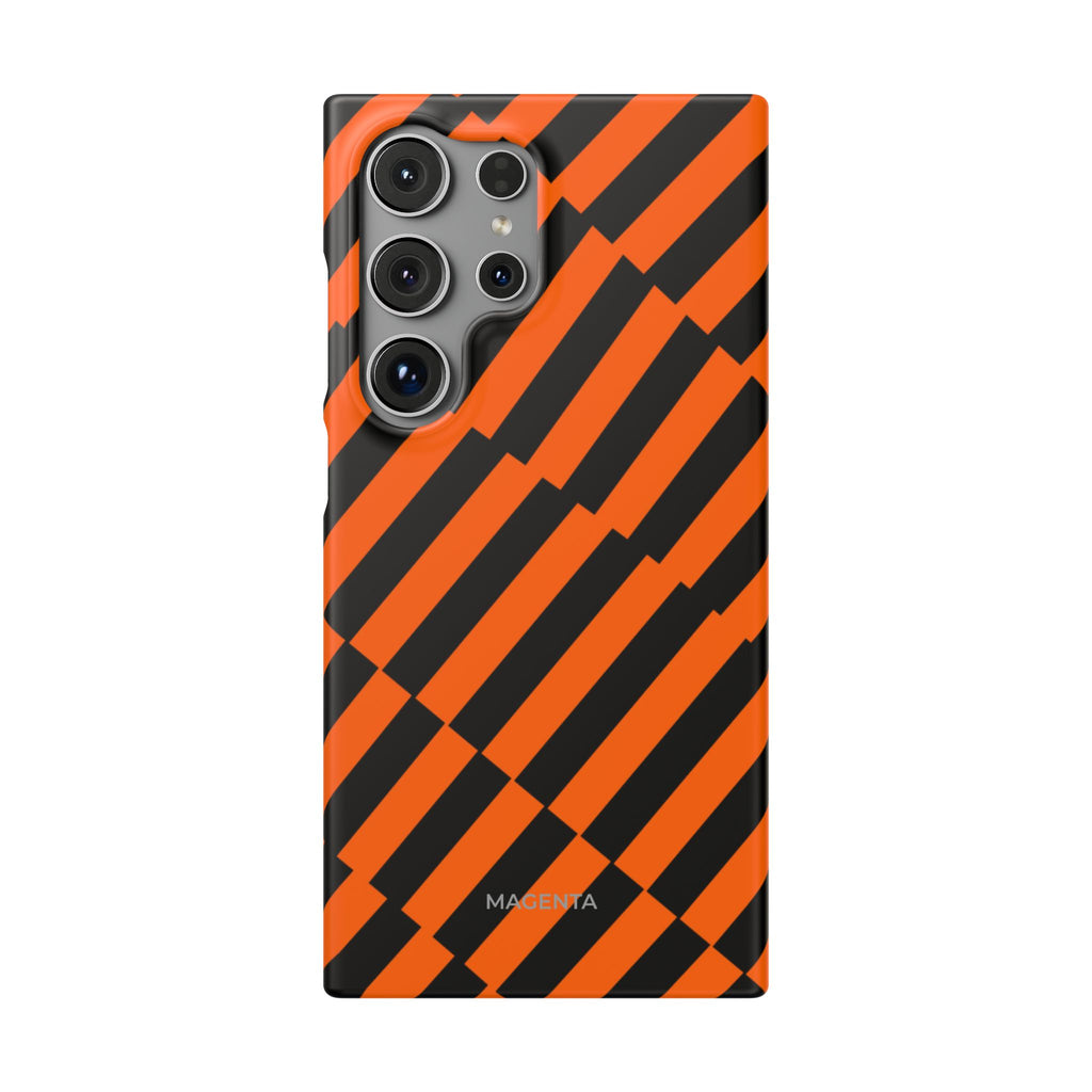 Pumpkin Stripes Snap Case
