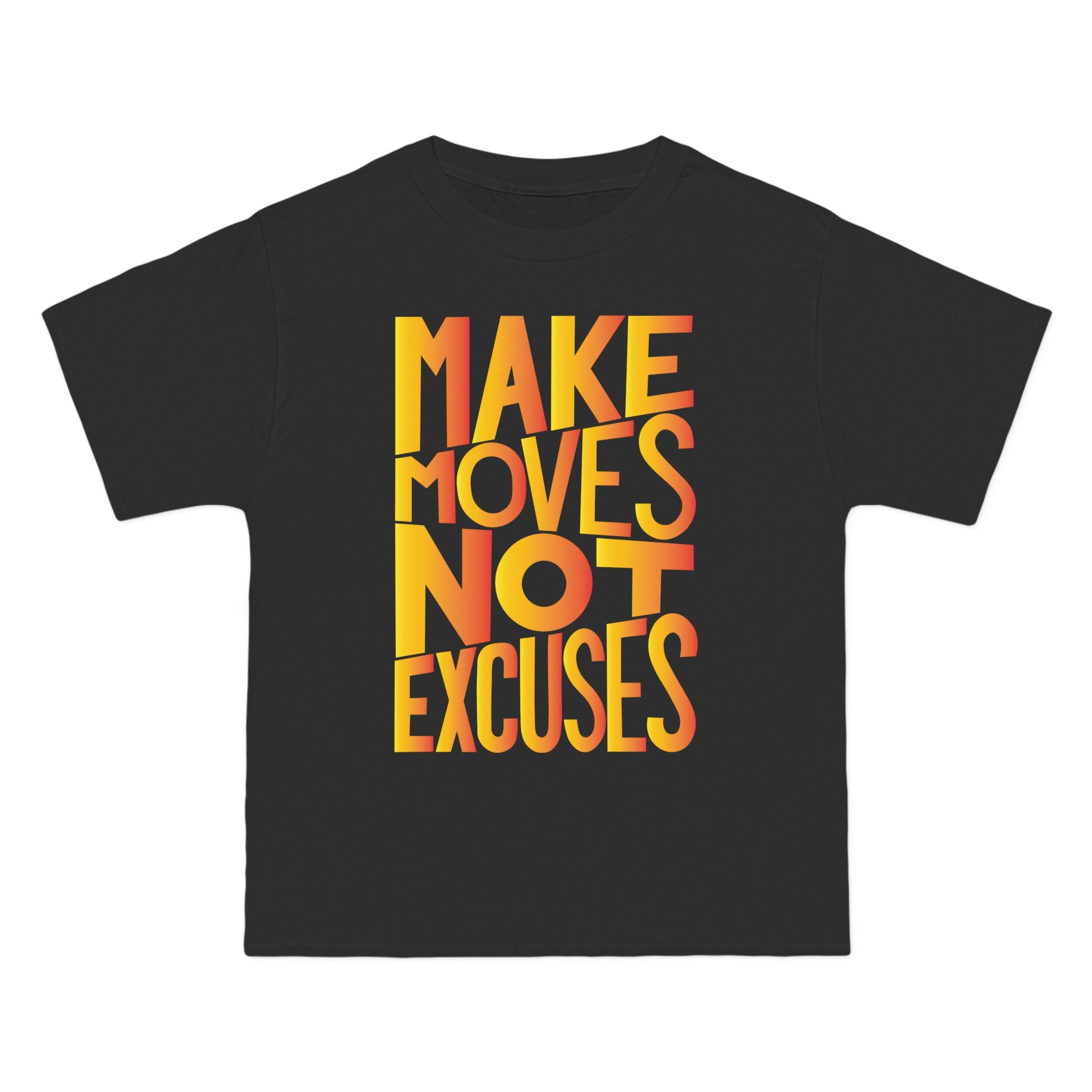 Make Moves, Not Excuses Short-Sleeve T-Shirt - Yellow
