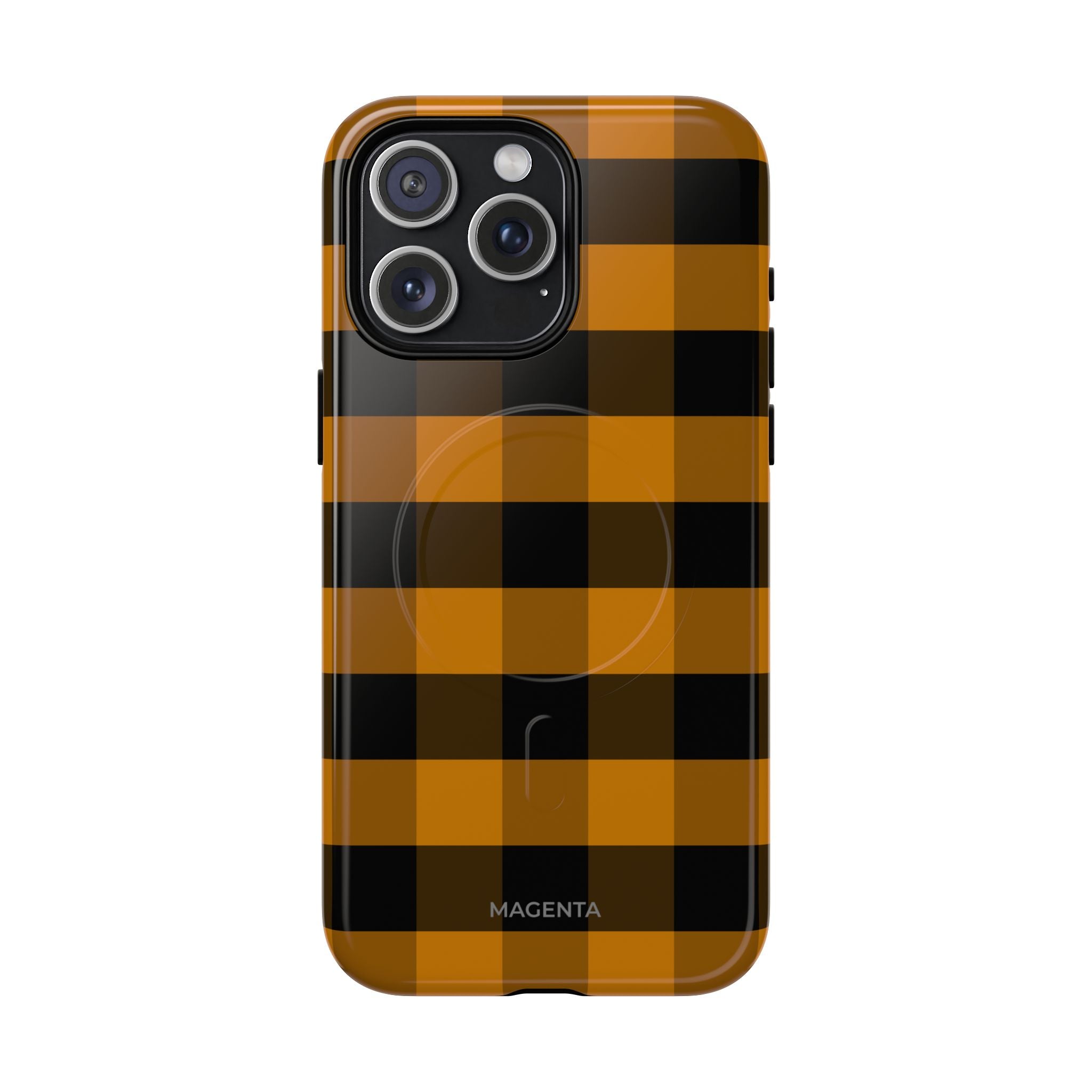Golden Plaid Tough Mag Case
