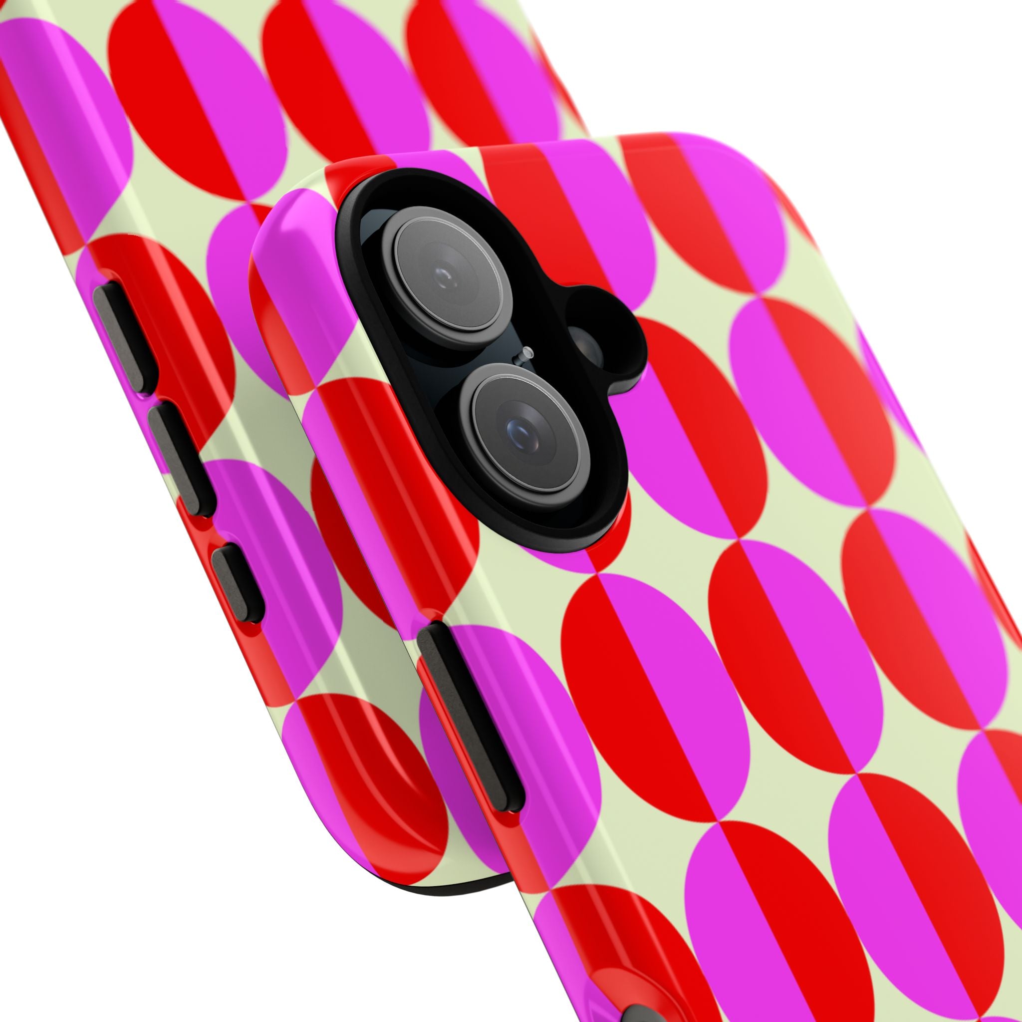 Red Pink Circle Tough Case