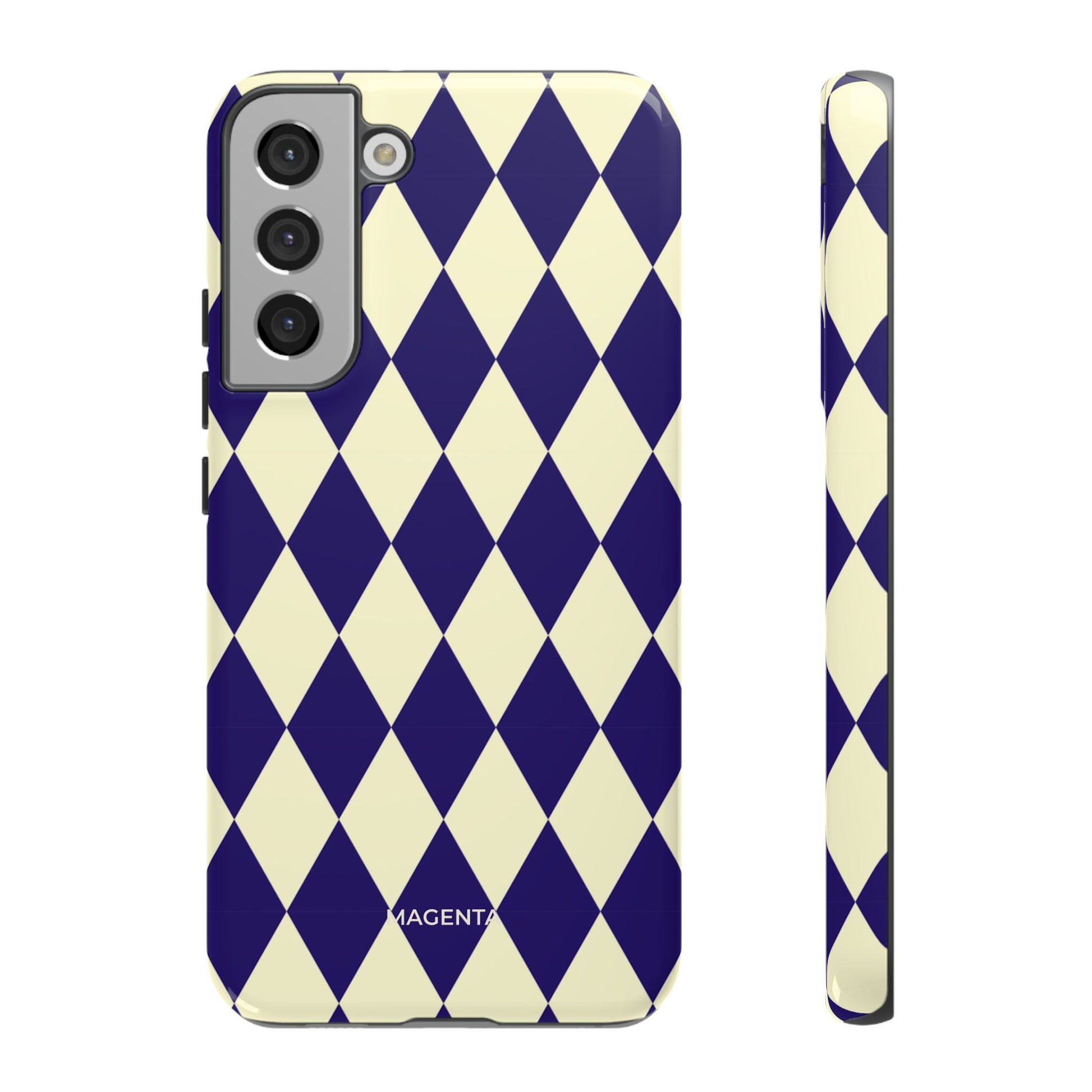์Navy & Cream Geometric Tough Case