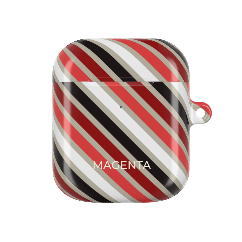 Red & Black Rhythm AirPods Case