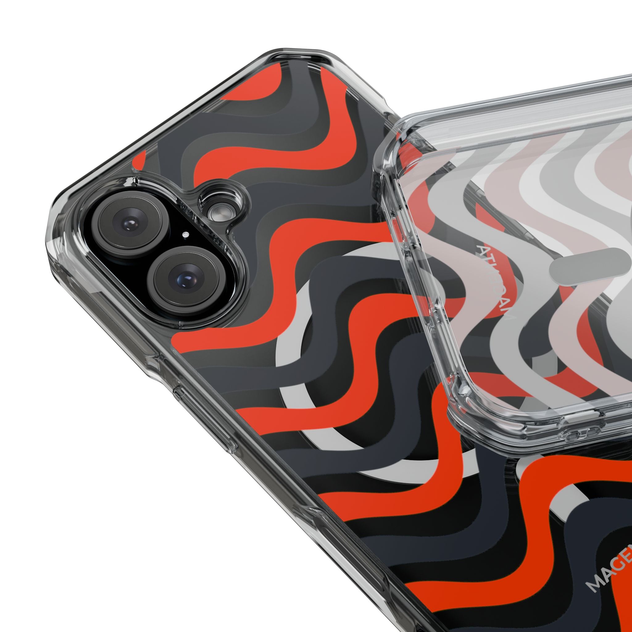 Black & Red Waves