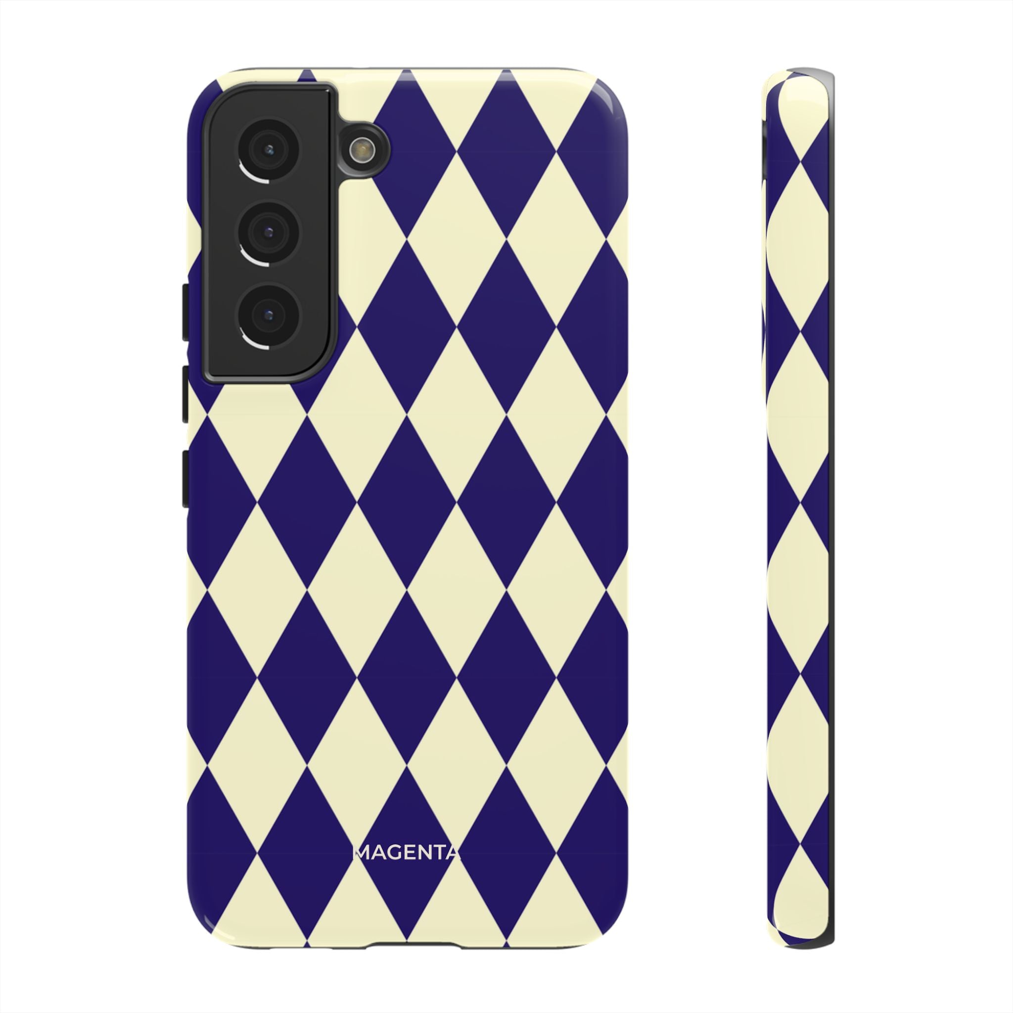 ์Navy & Cream Geometric Tough Case