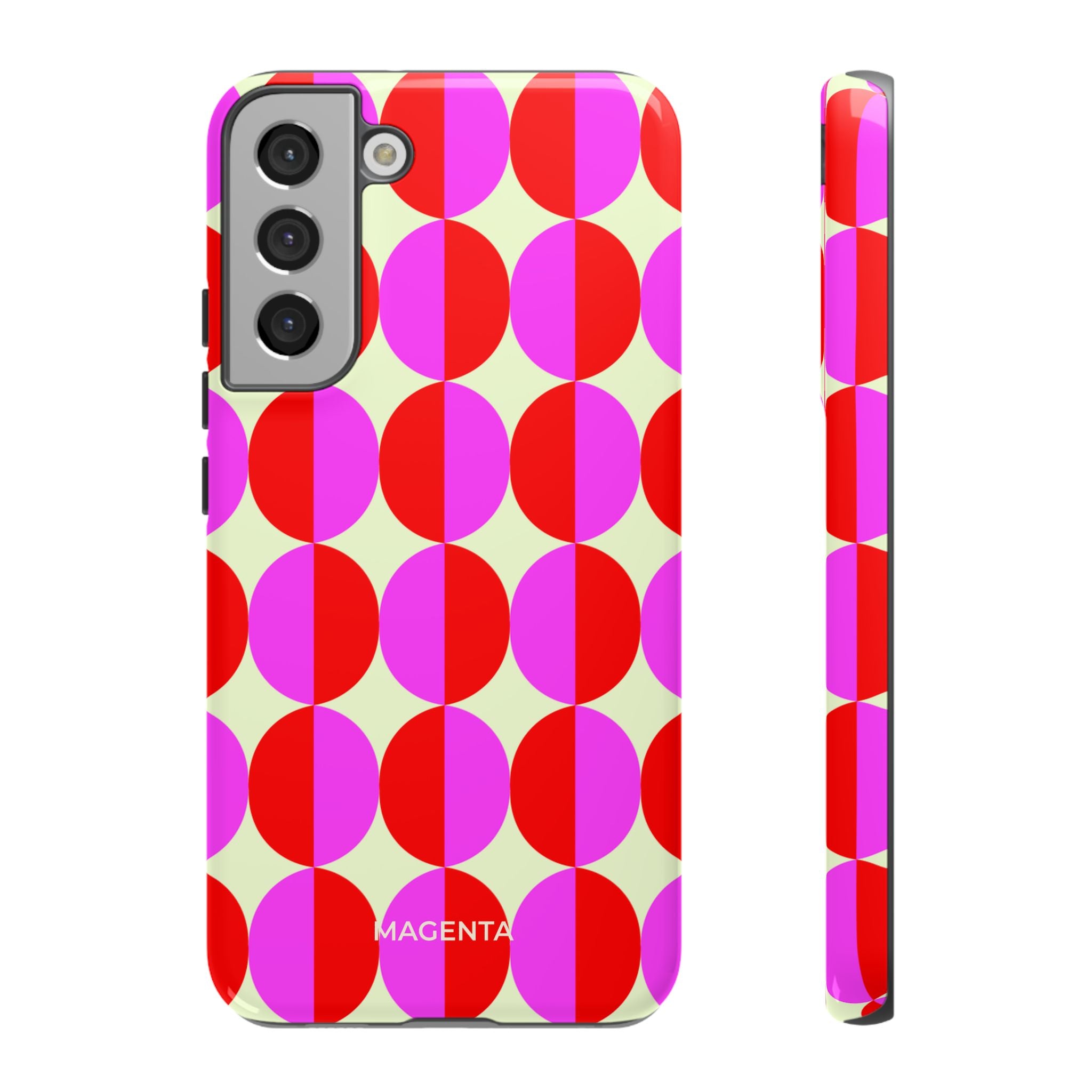 Red Pink Circle Tough Case