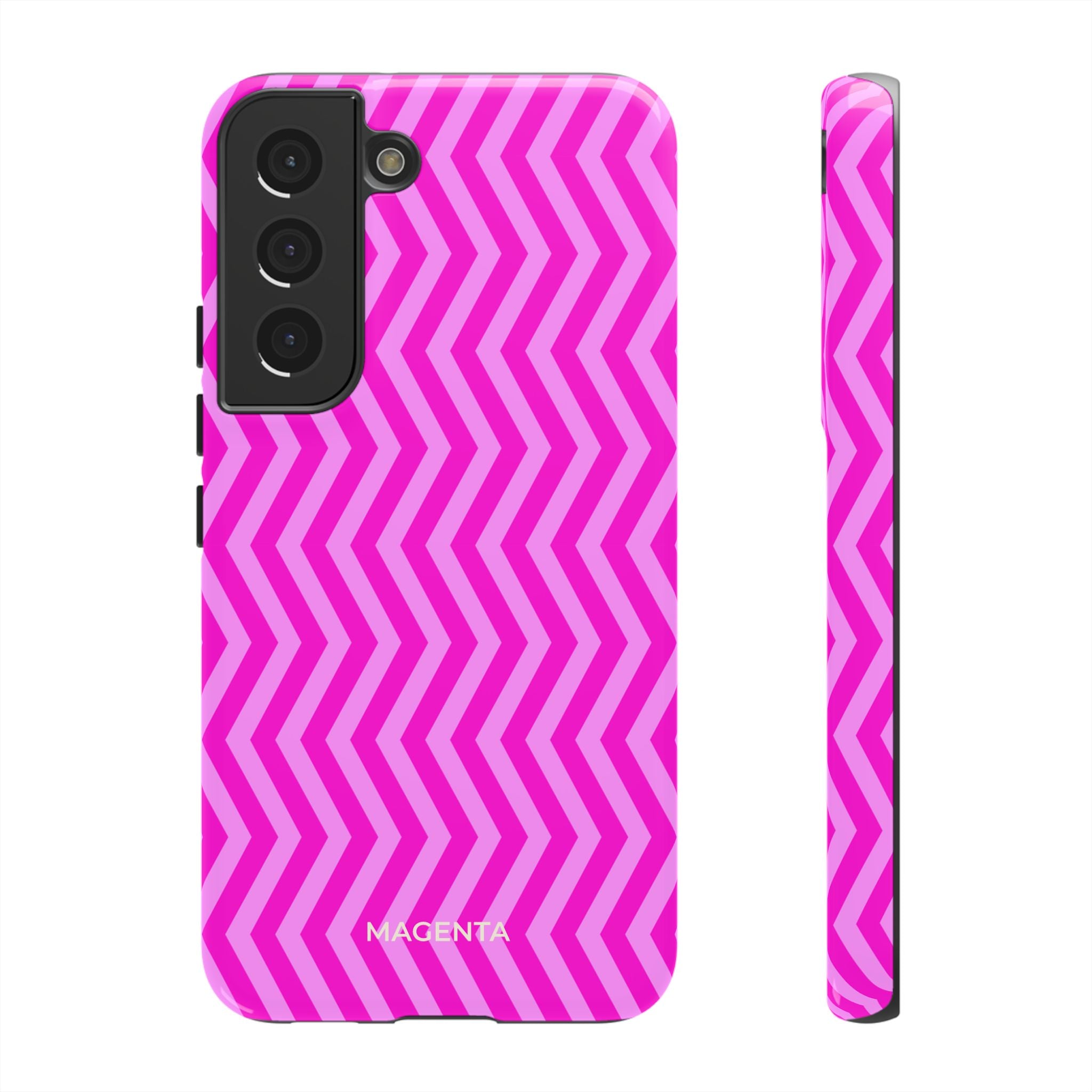 Magenta Zig Zag Tough Case
