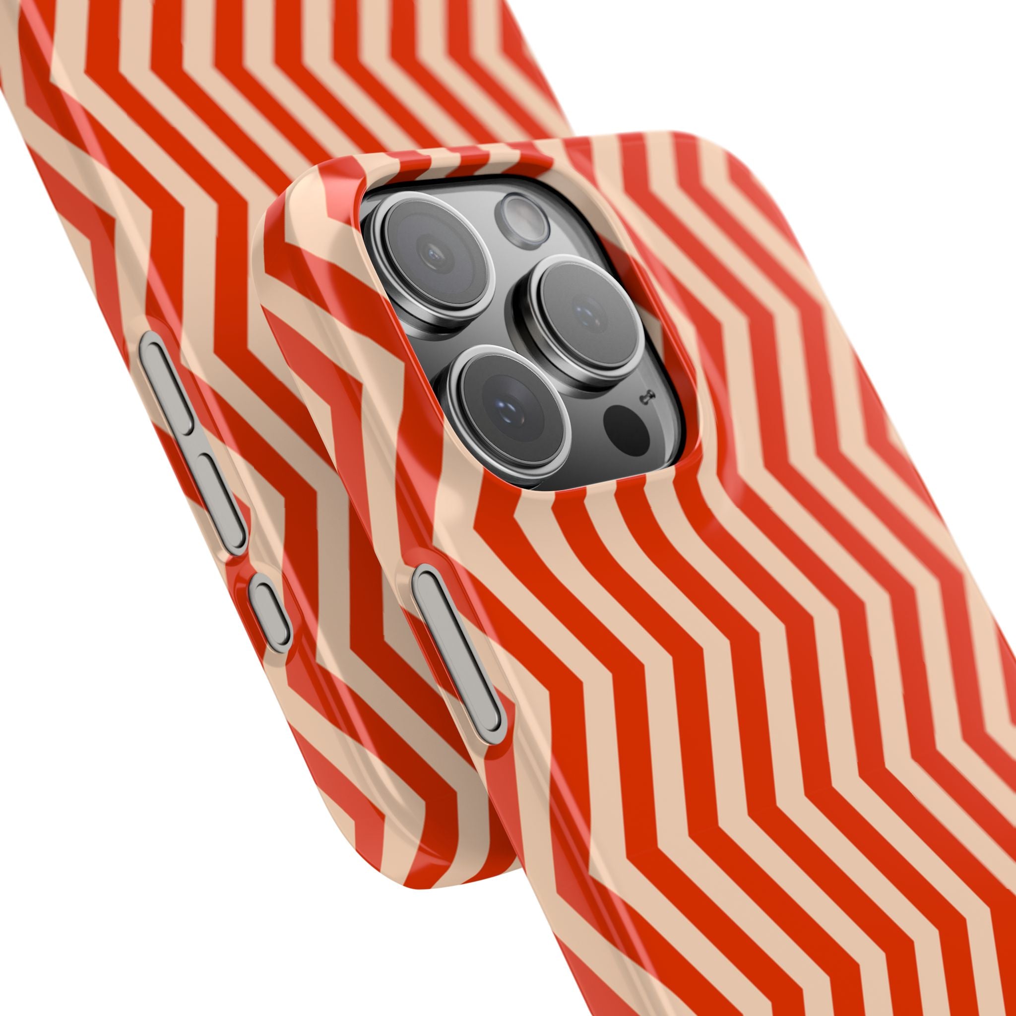 Red Chevron Snap Case