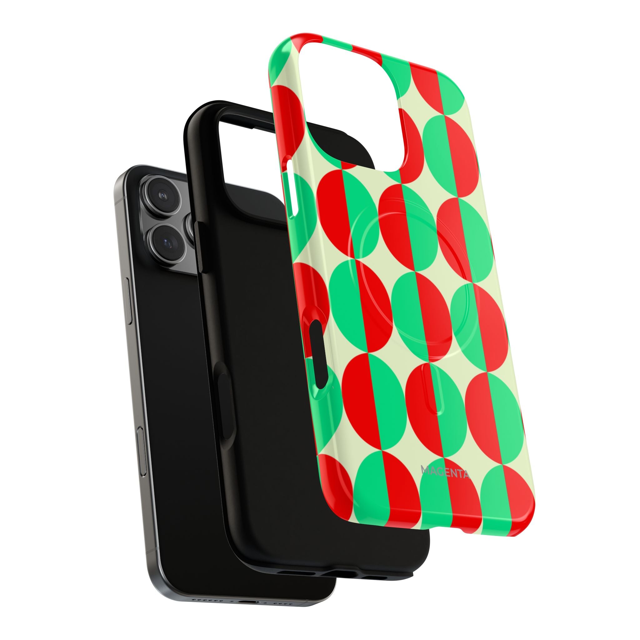 Red Green Circle Tough Mag Case