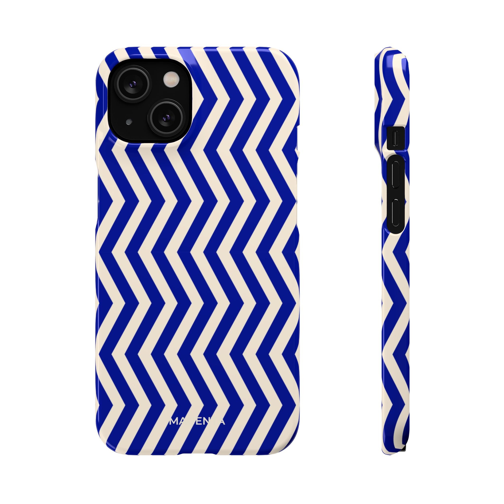 Blue Chevron Snap Case