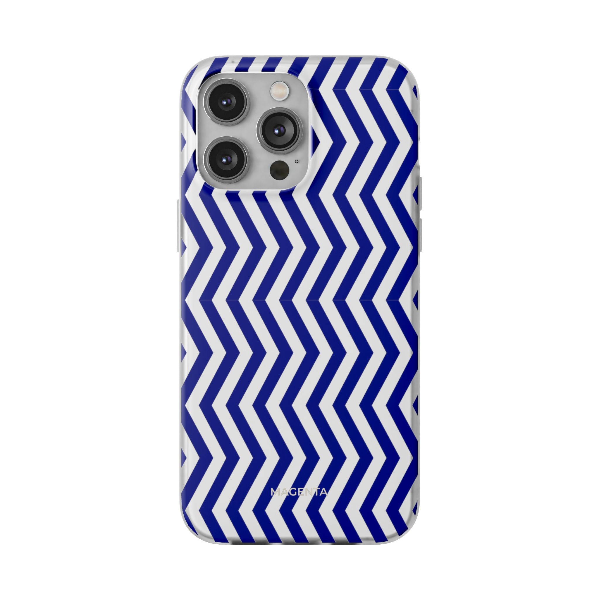 Blue Chevron Flexi Case