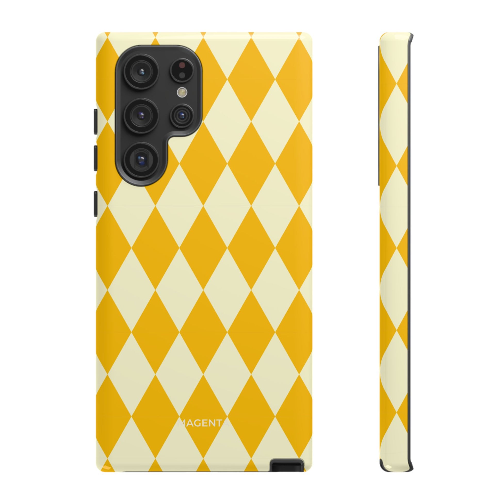 Yellow & Cream Geometric Tough Case