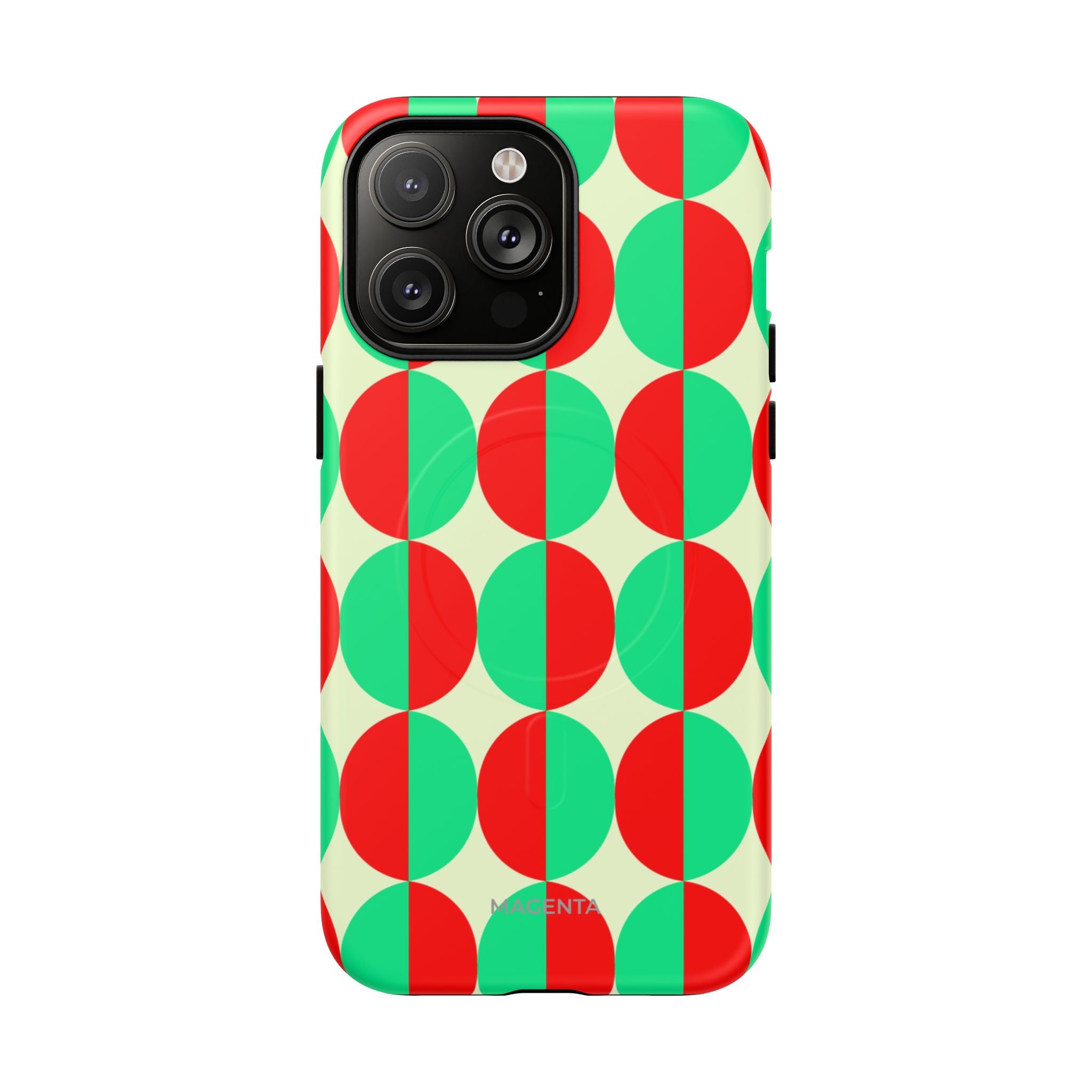 Red Green Circle Tough Mag Case