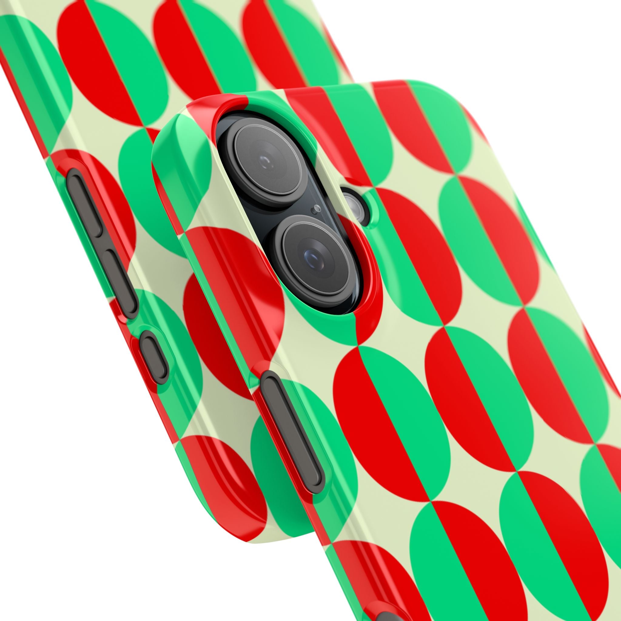 Red Green Circle Snap Case
