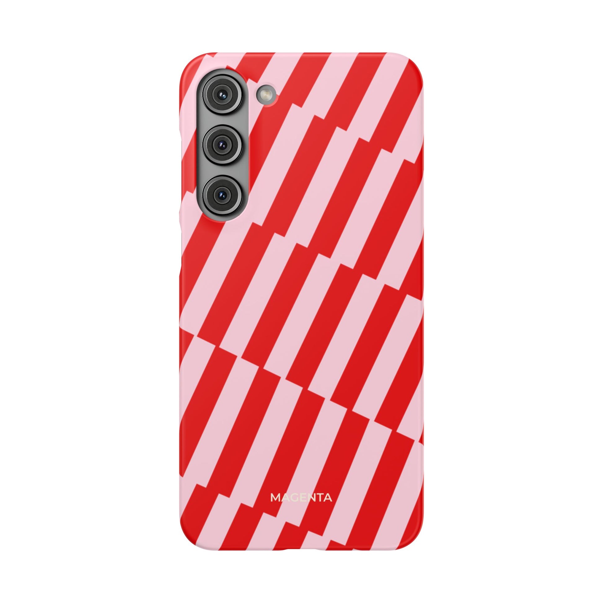 Cherry Pinstripe Snap Case