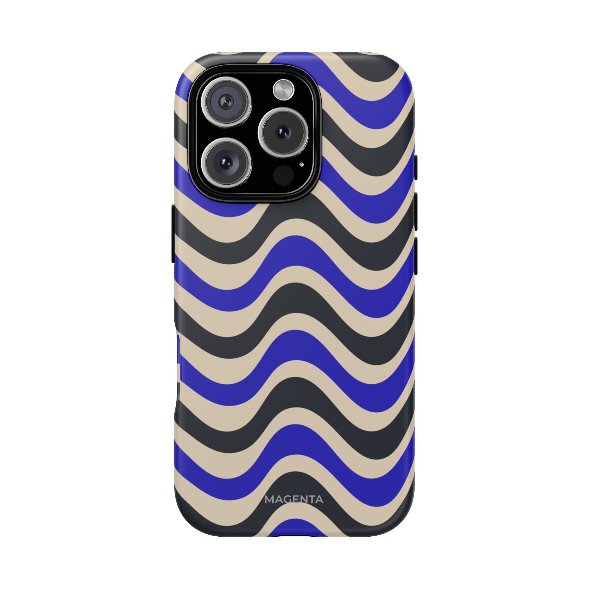 Black & Blue Waves Tough Case
