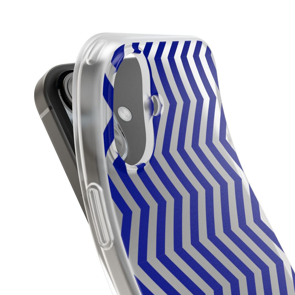 Blue Chevron Flexi Case
