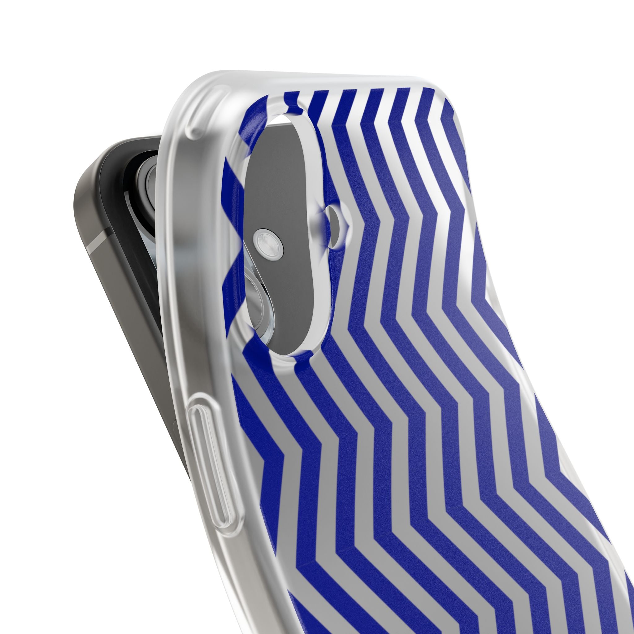 Blue Chevron Flexi Case