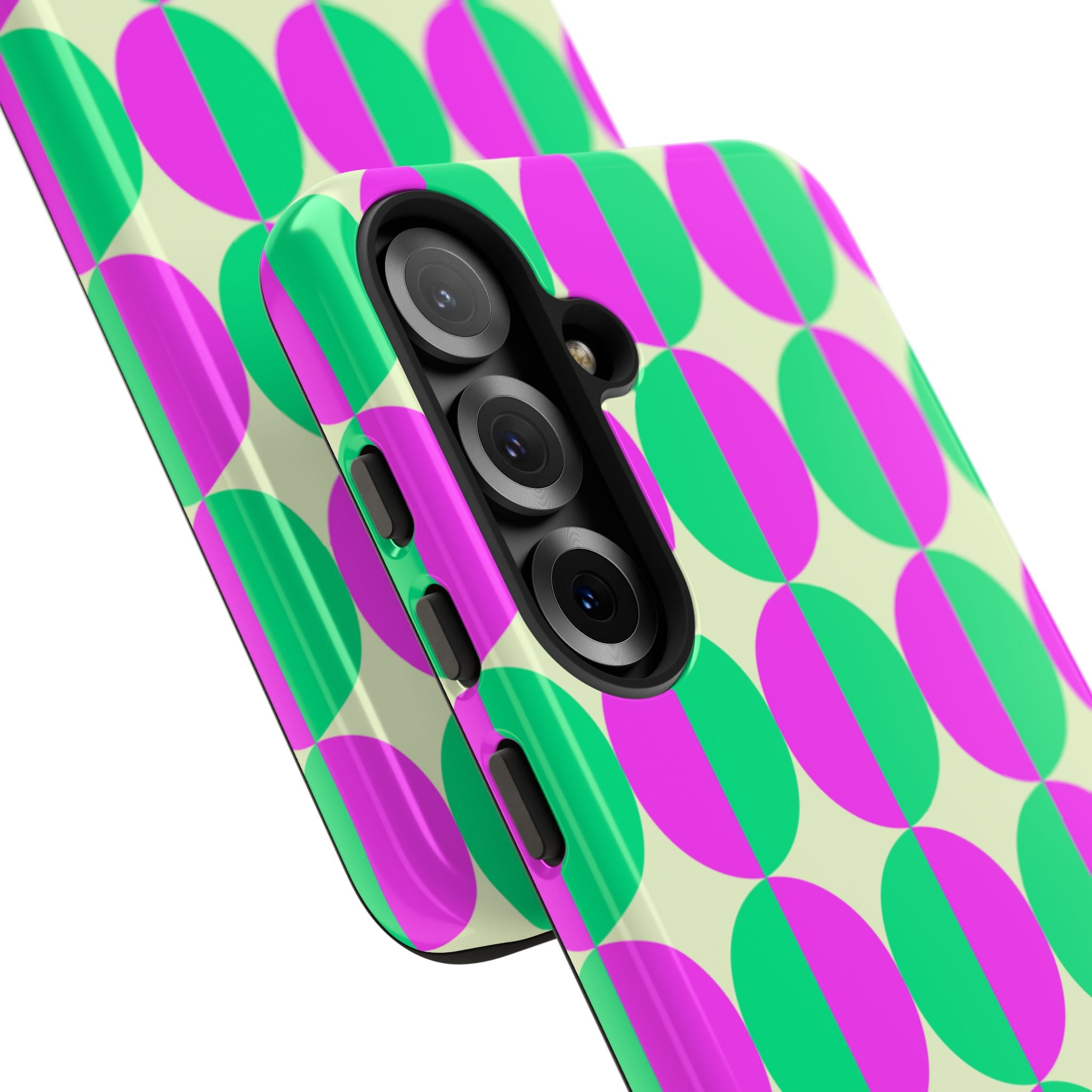 Purple Green Circle Tough Case