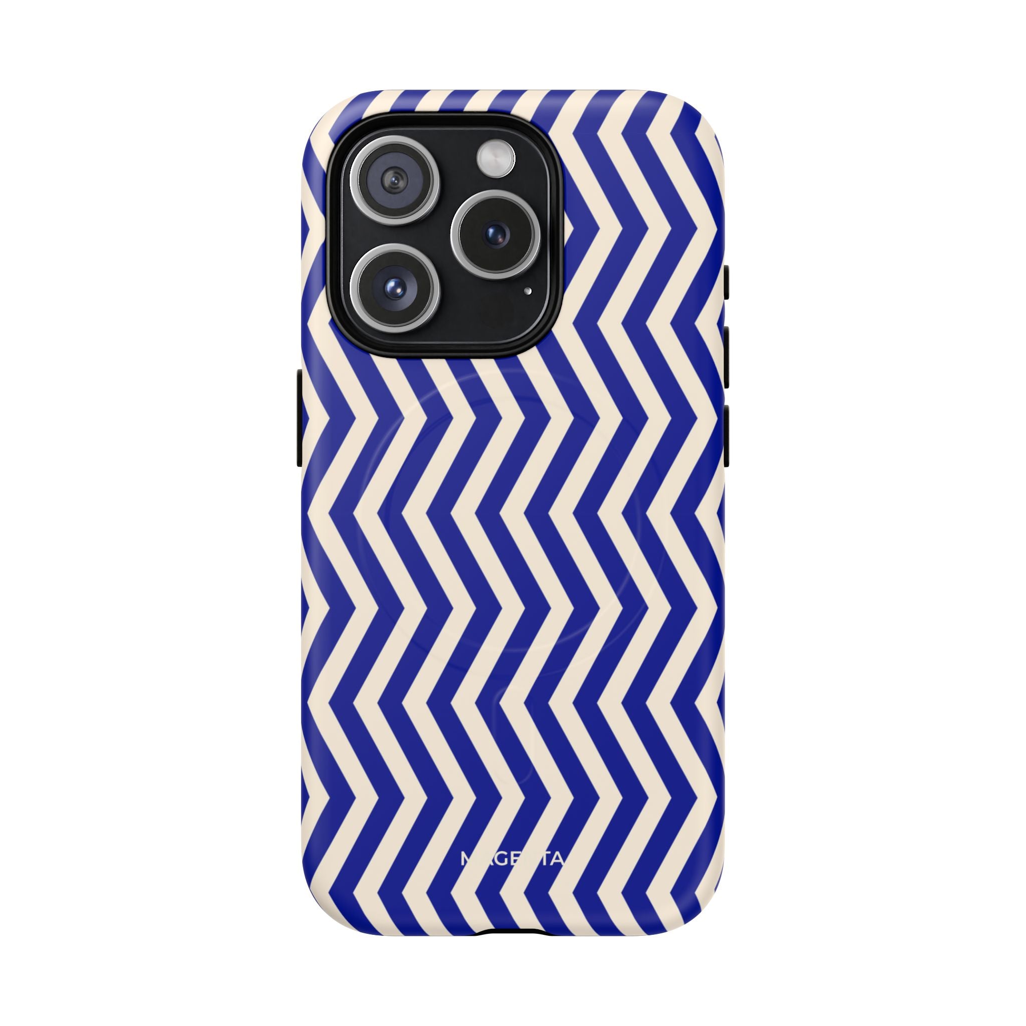 Blue Chevron Tough Mag Case