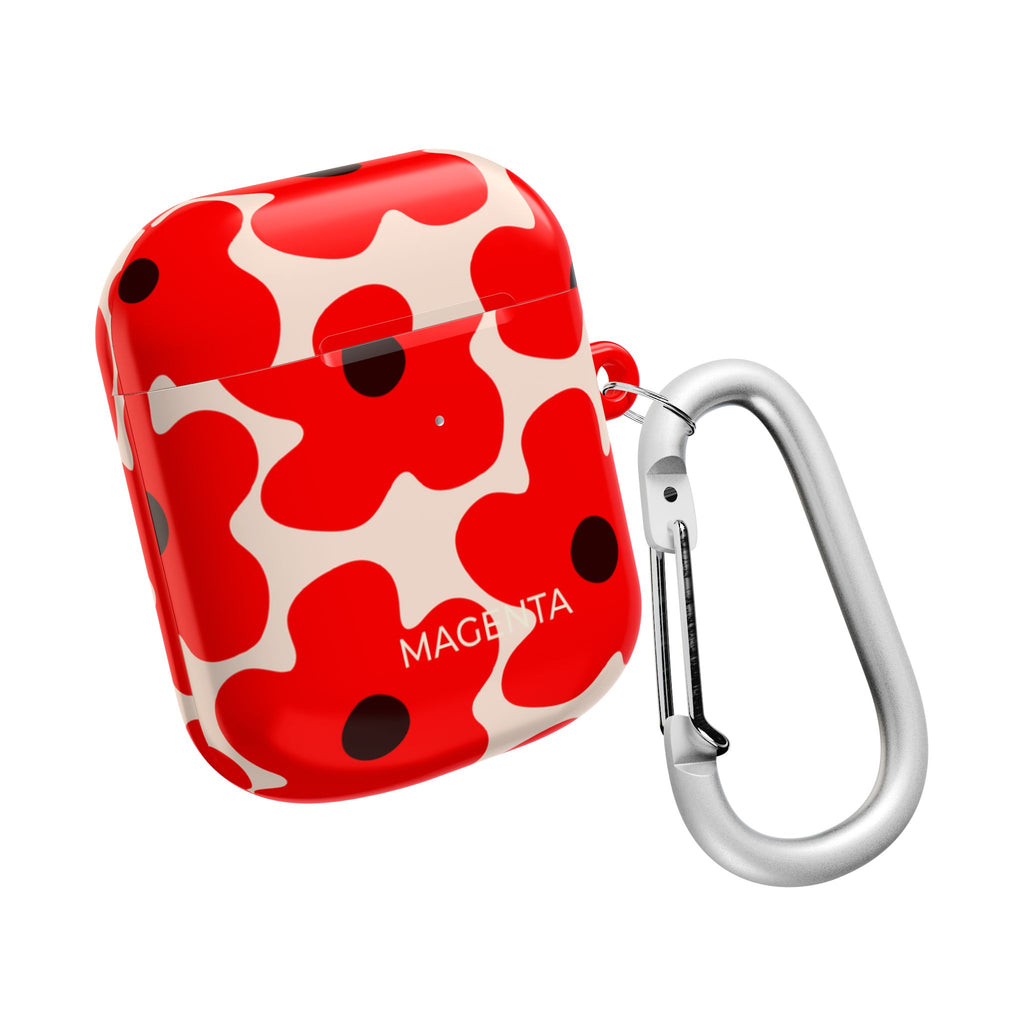 Red Floral AirPods Case