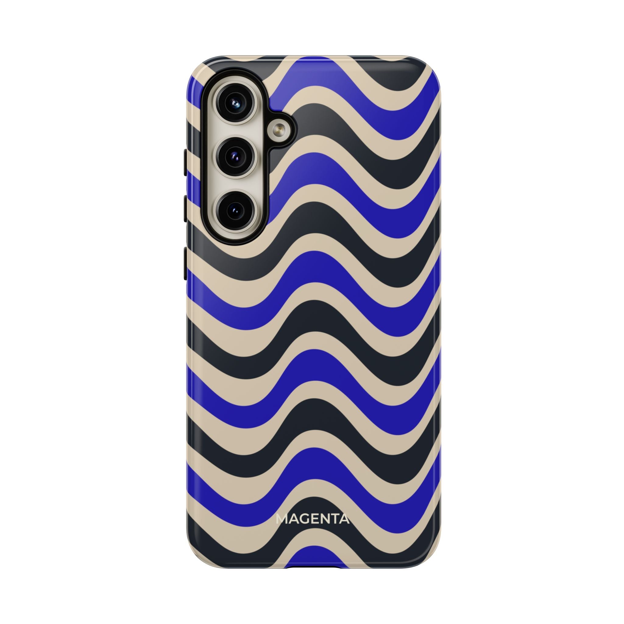 Black & Blue Waves Tough Case