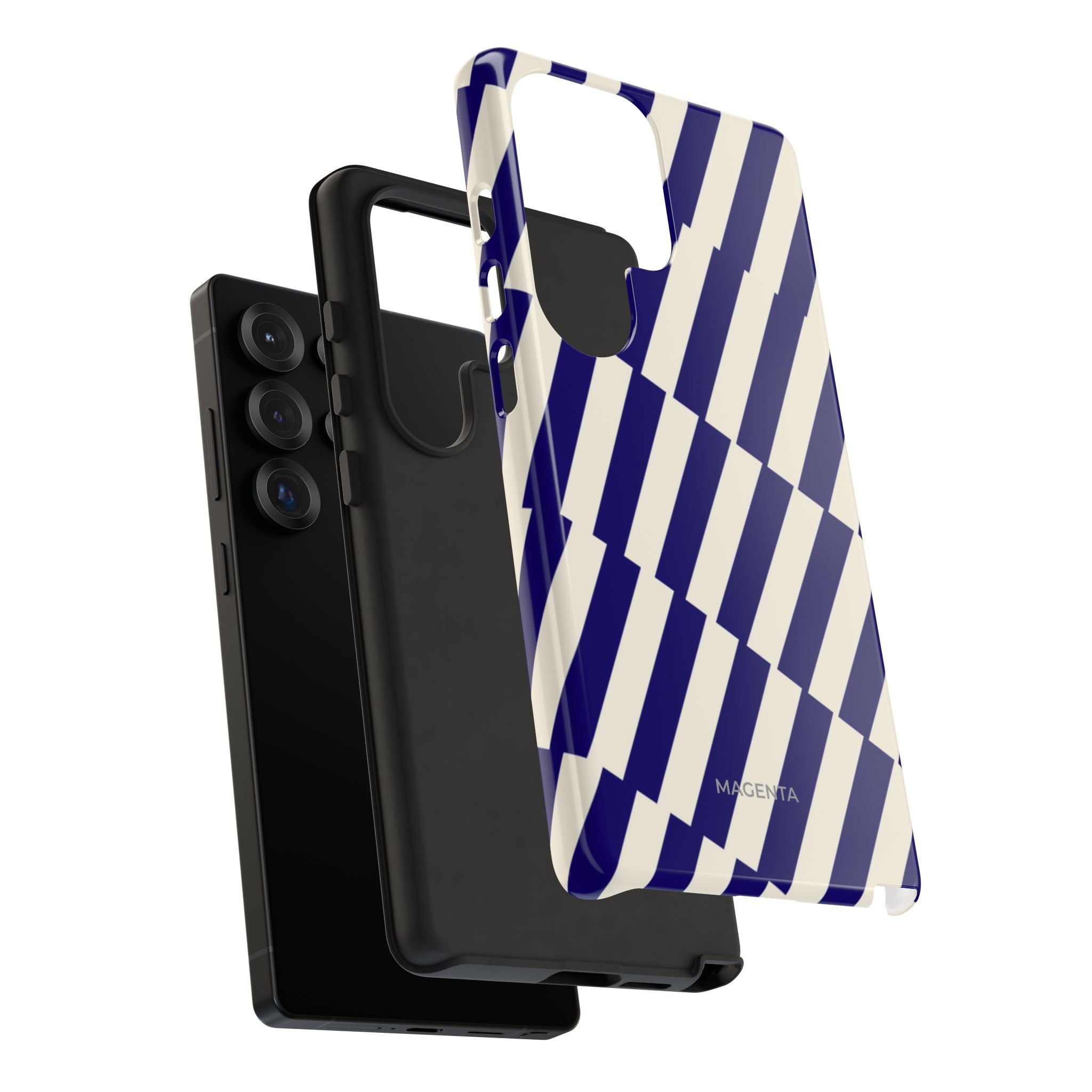 Deep Blue Crosswalk Tough Case