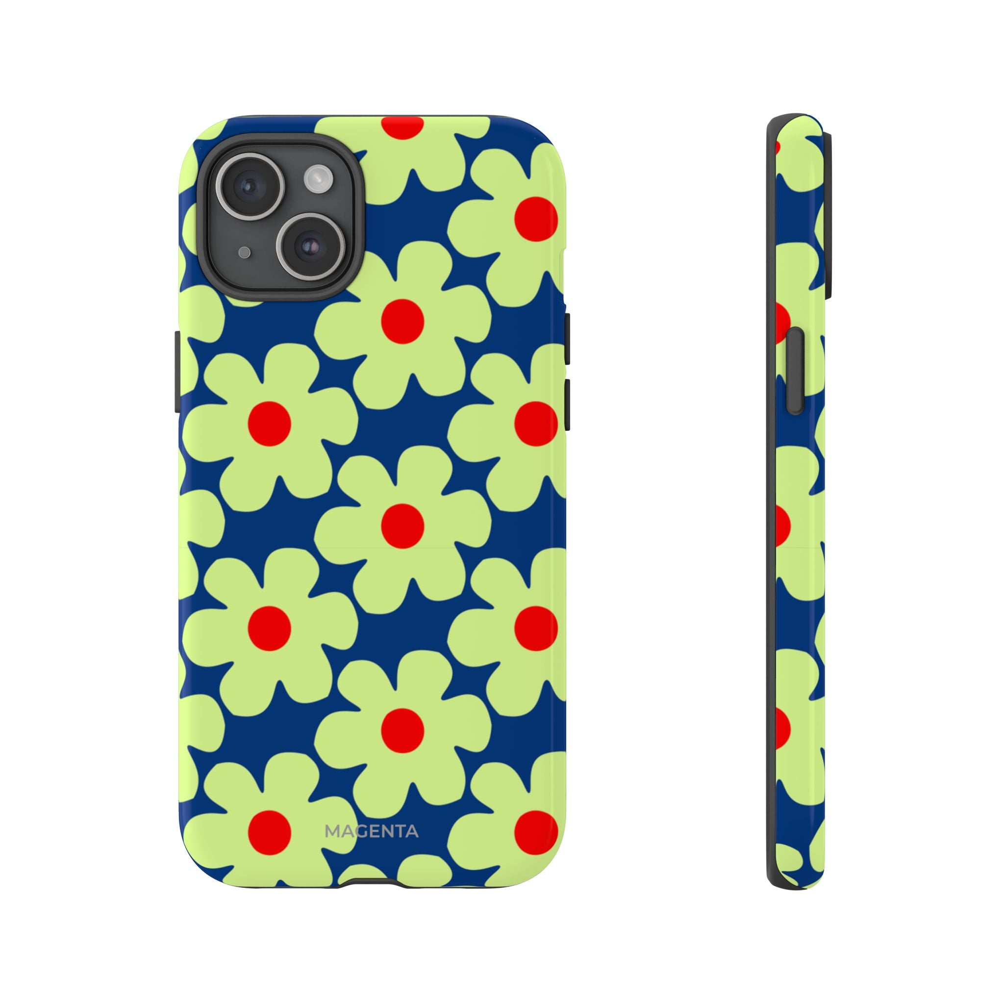 Minimal Pale Green Flowers Tough Case
