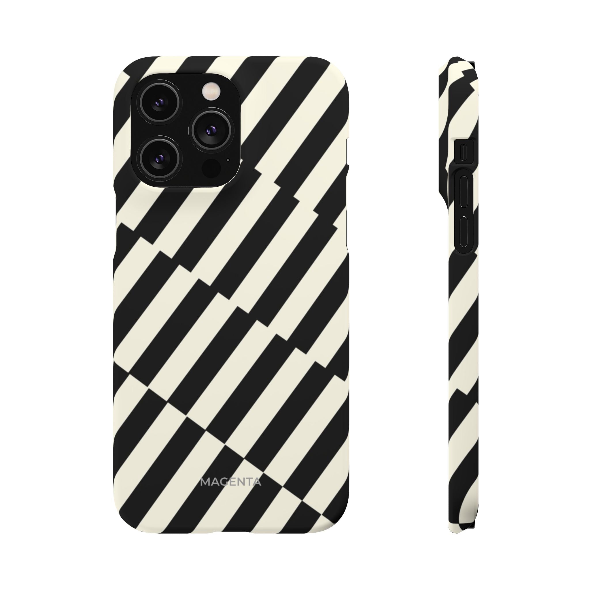 Black & White Crosswalk Snap Case