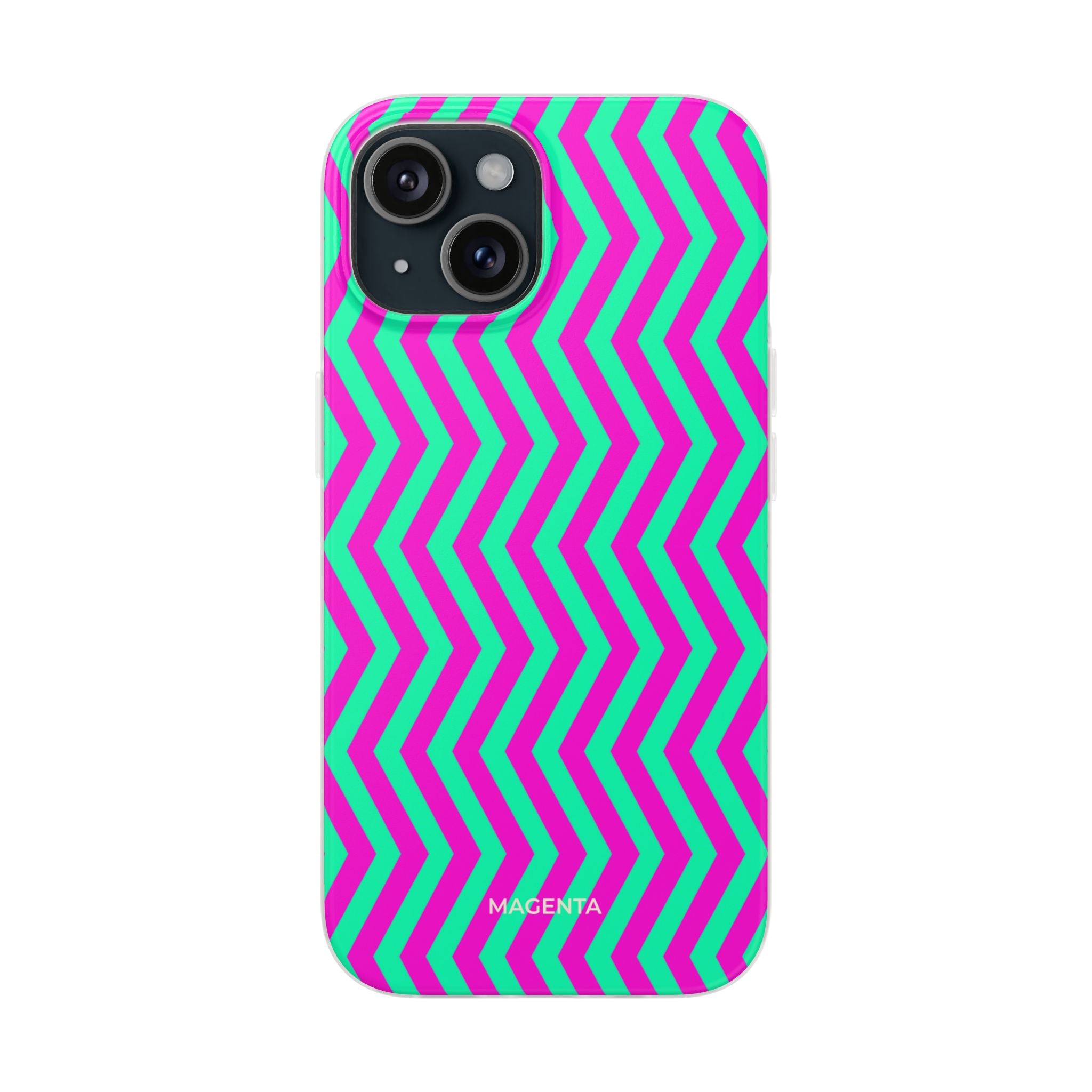Pink Mint Chevron Flexi Case