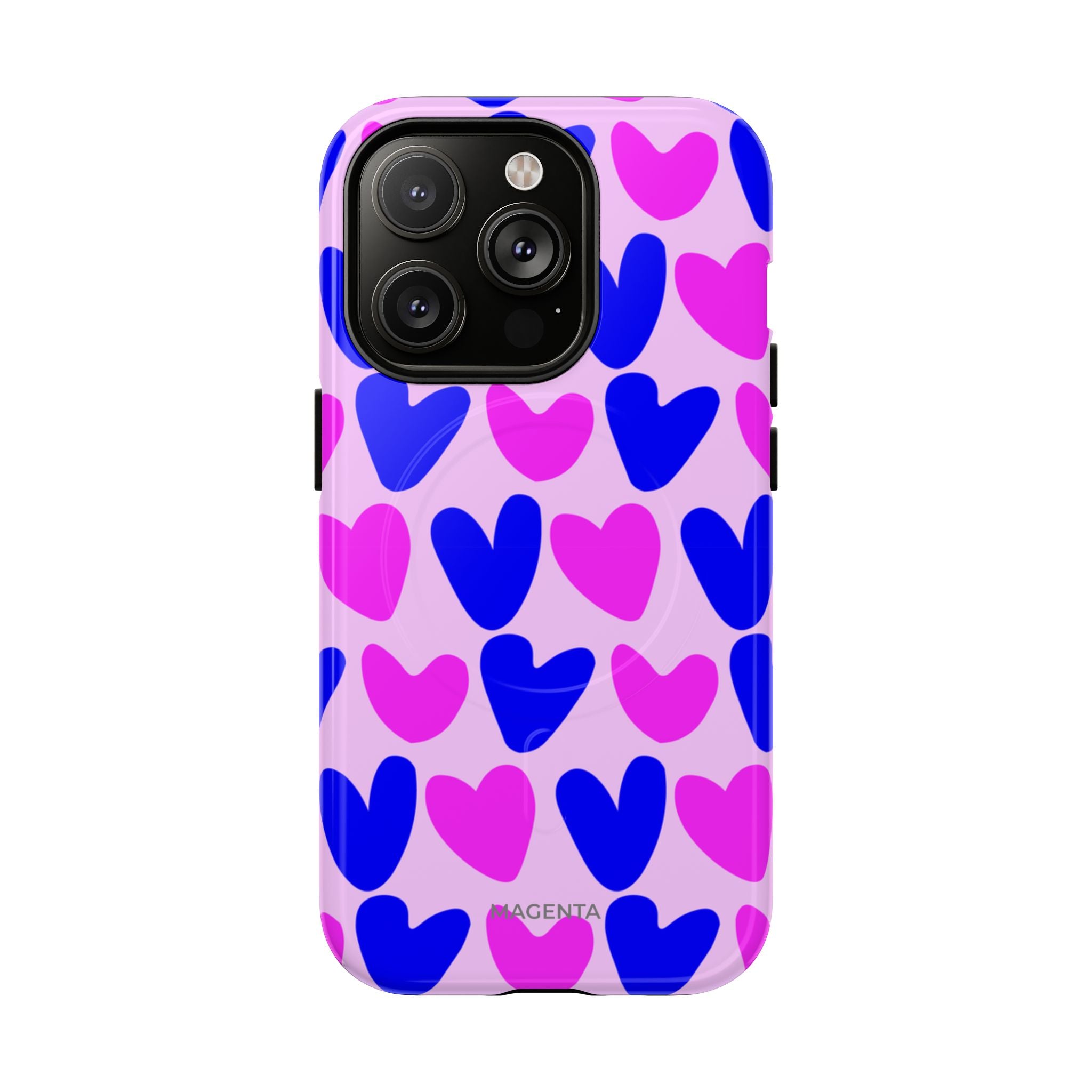 Neon Pop Heart Tough Mag Case