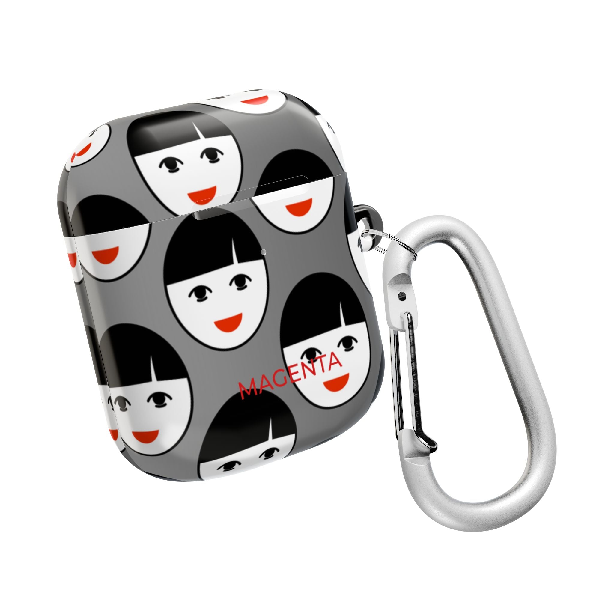 The Girl With Red Lipstick AirPods Gen 2 Case - Grey