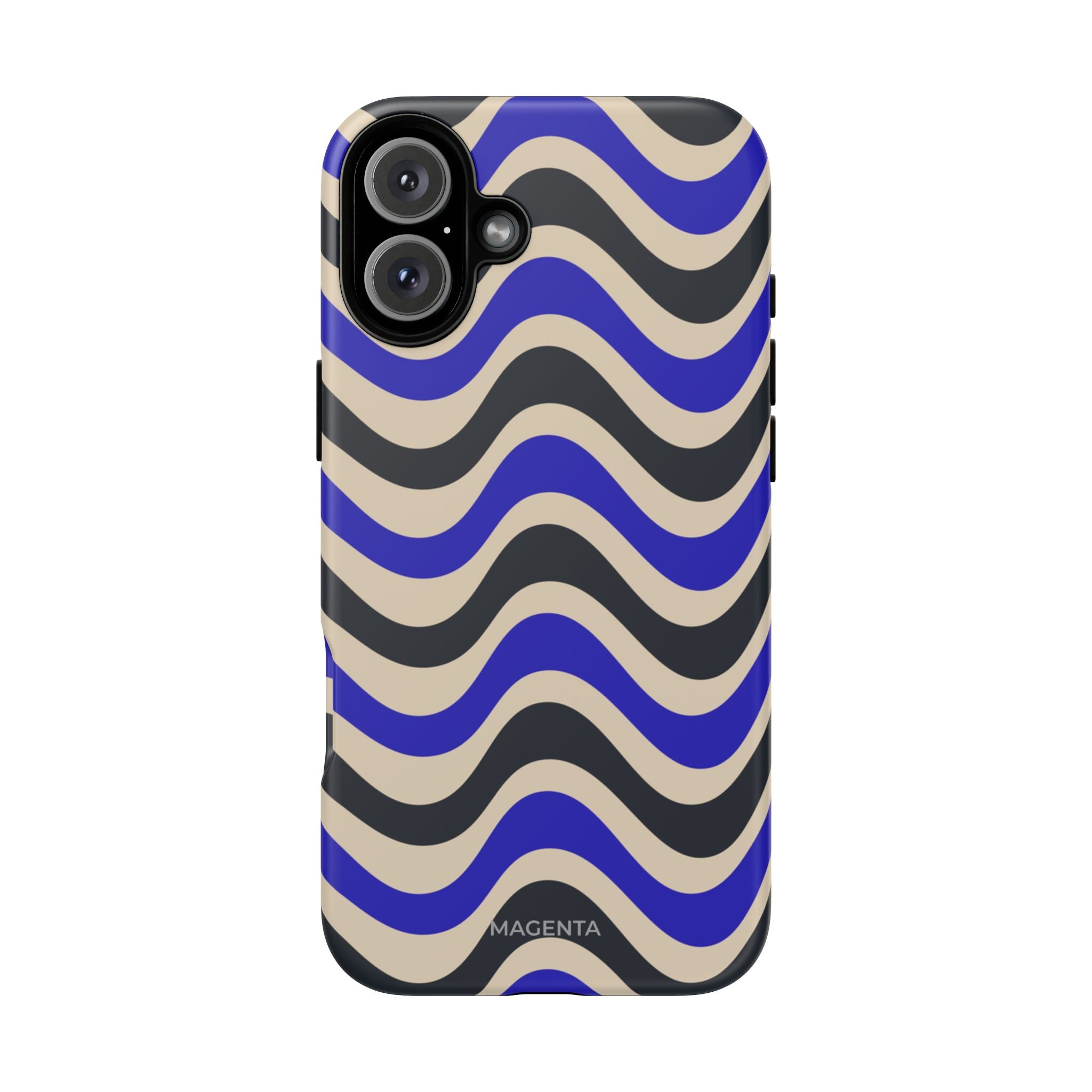 Black & Blue Waves Tough Case