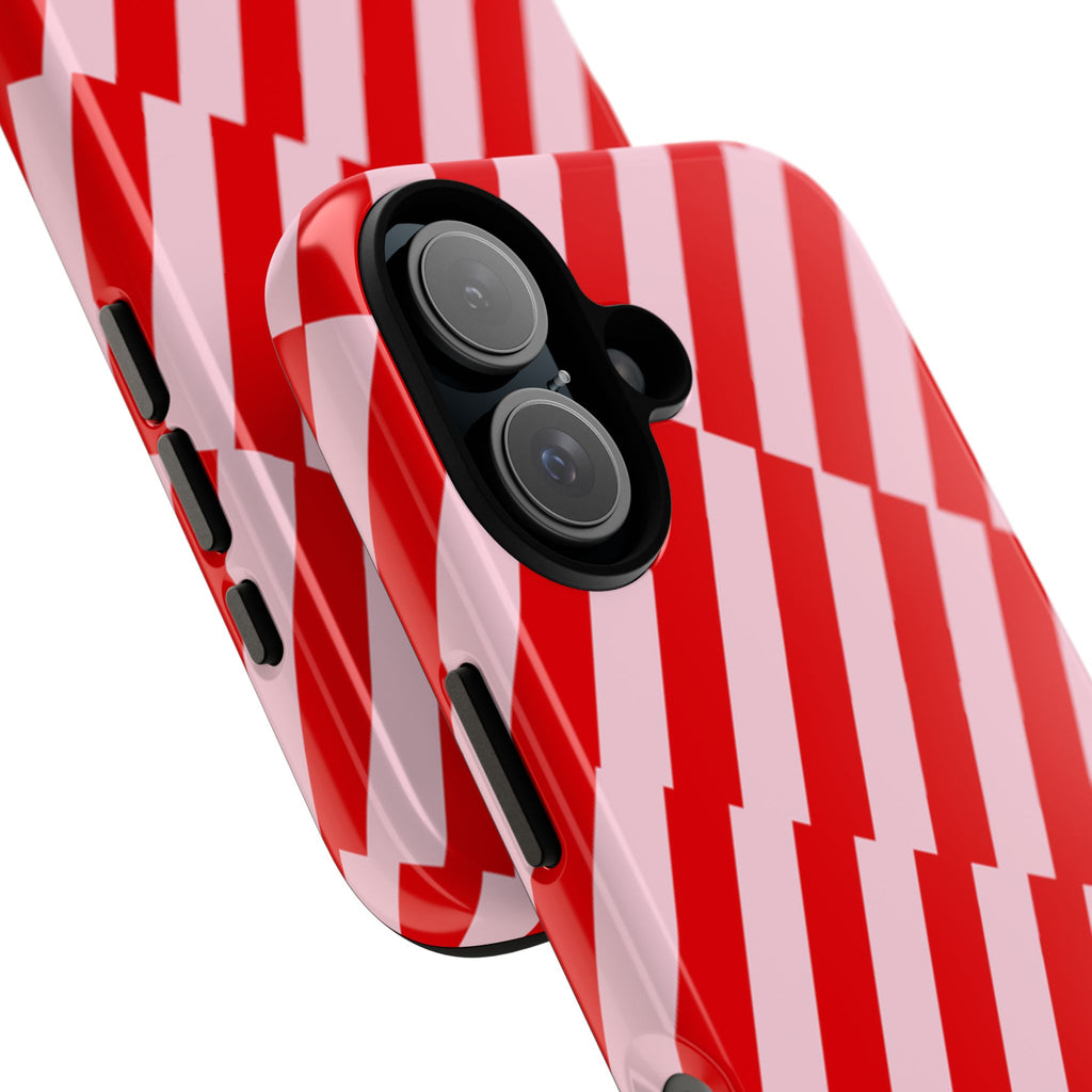 Cherry Pinstripe Tough Case