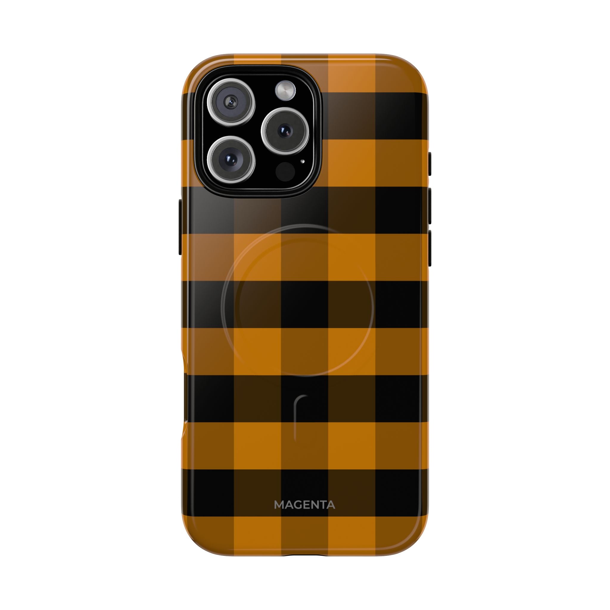 Golden Plaid Tough Mag Case