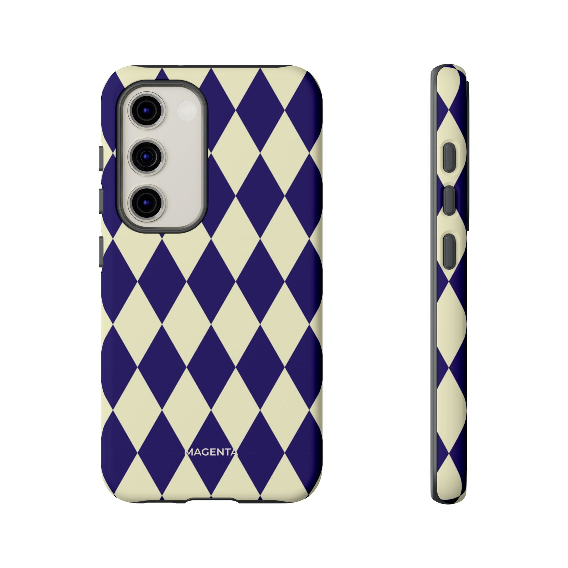 ์Navy & Cream Geometric Tough Case