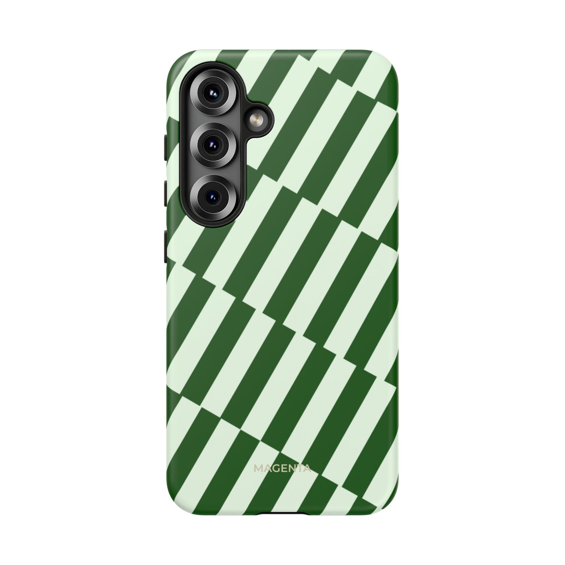Deep Green Stripes Tough Case