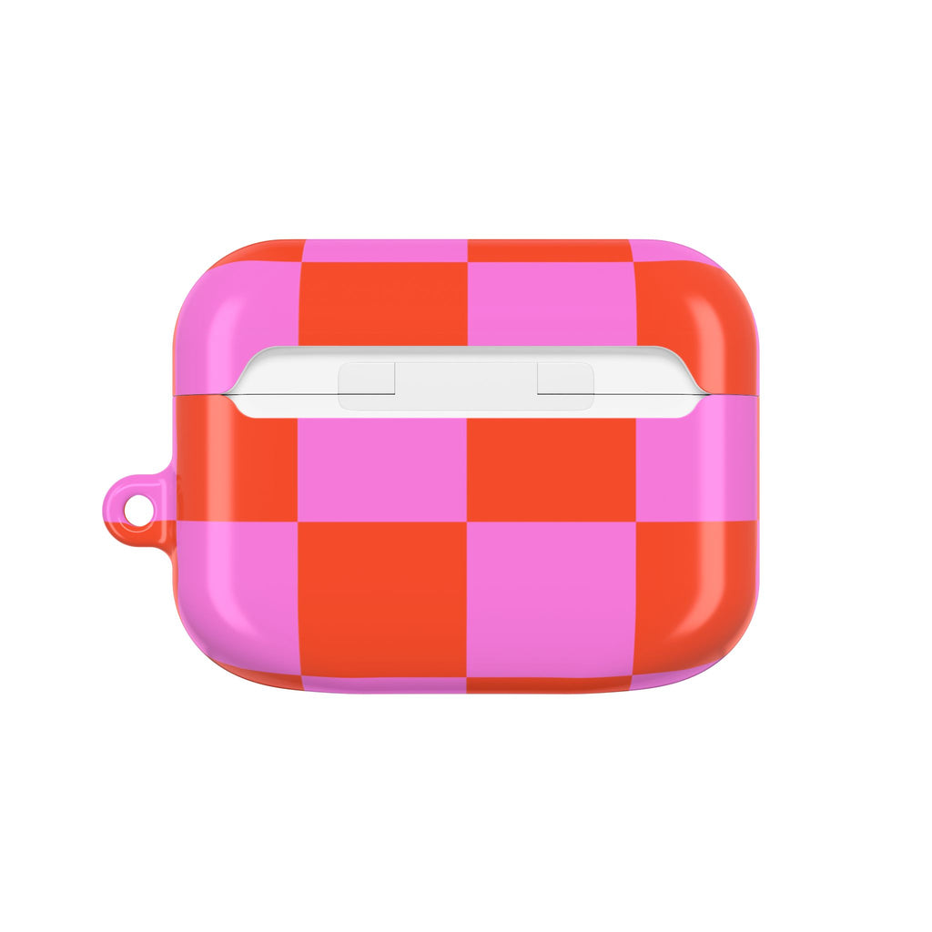 Orange & Pink Checkmate AirPods Pro Gen 1 Case