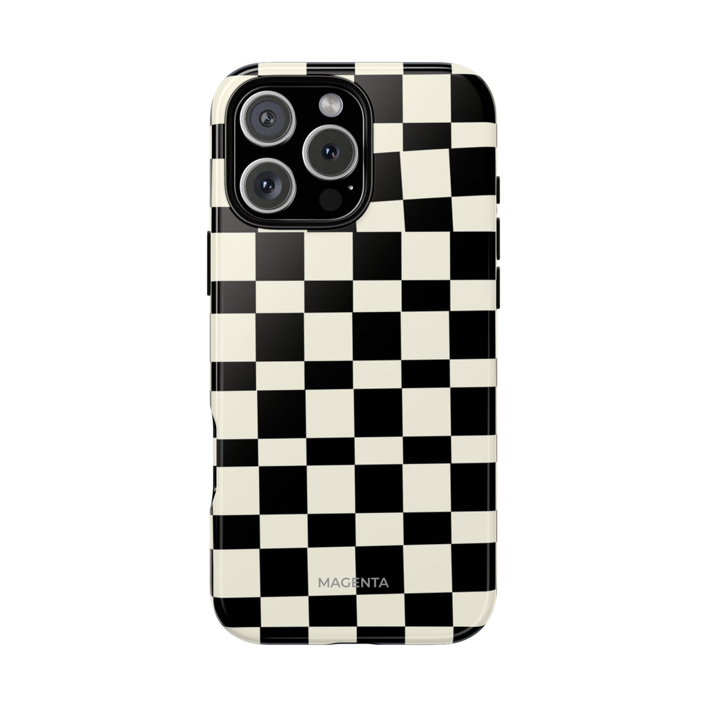 Black & White Check Tough Case