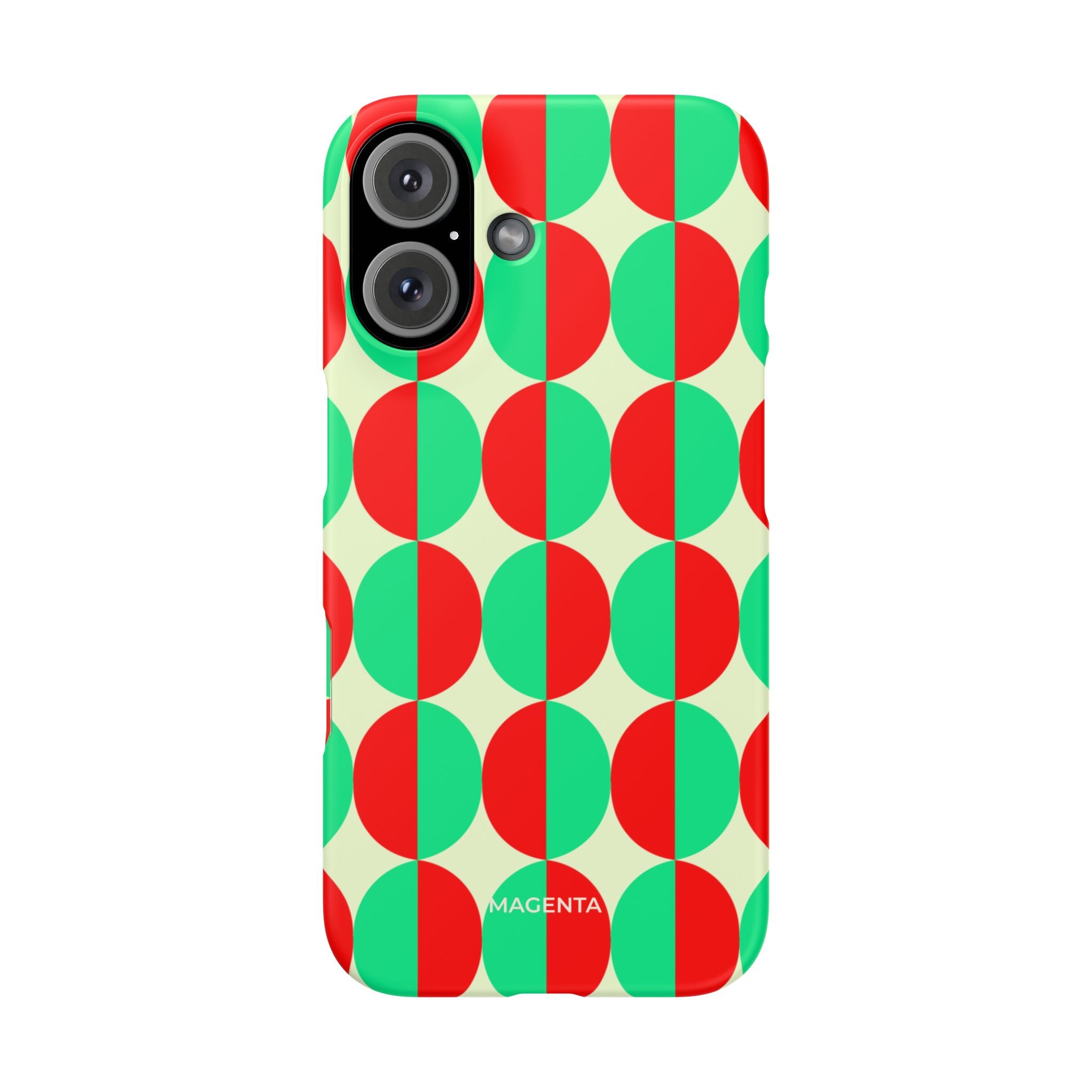 Red Green Circle Snap Case
