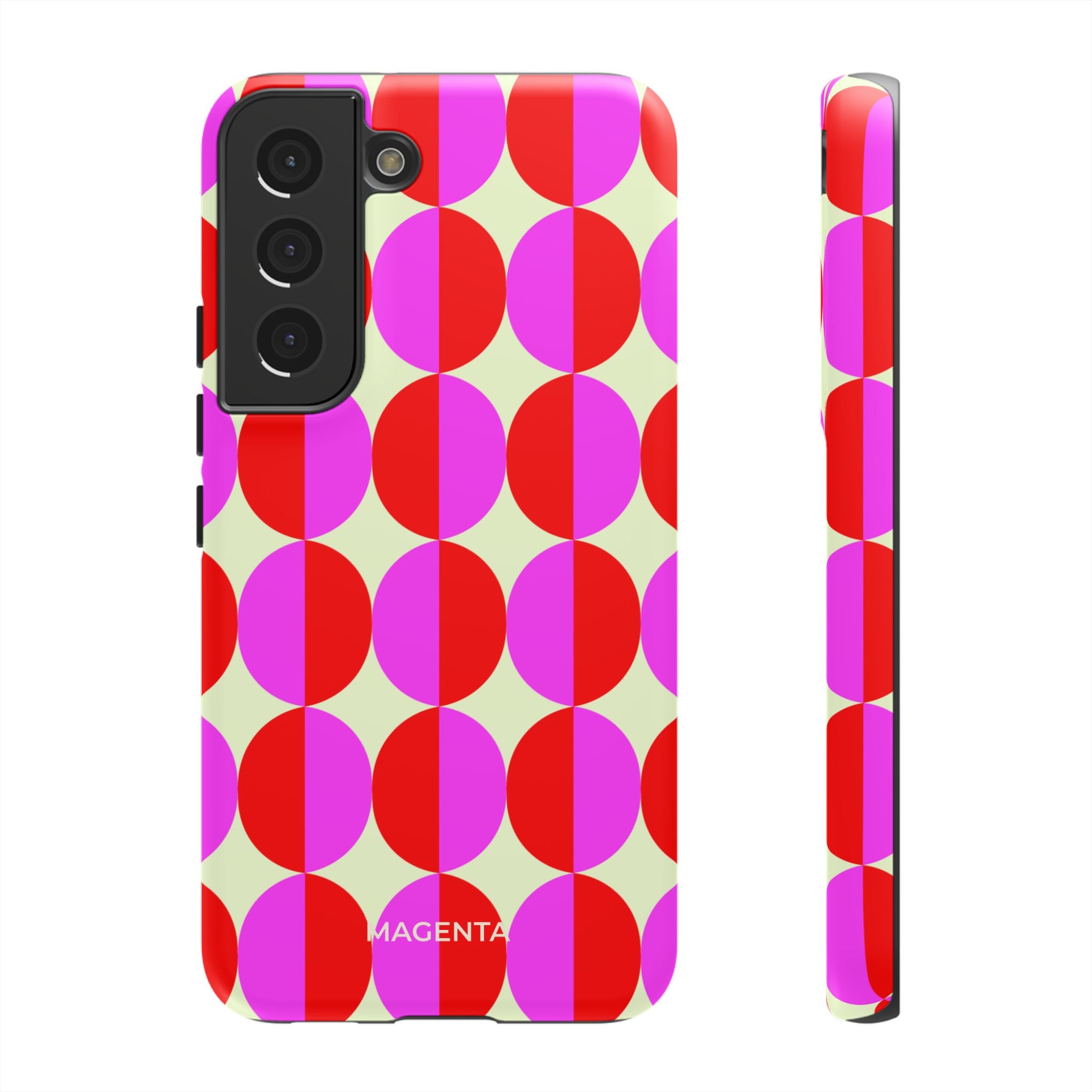 Red Pink Circle Tough Case
