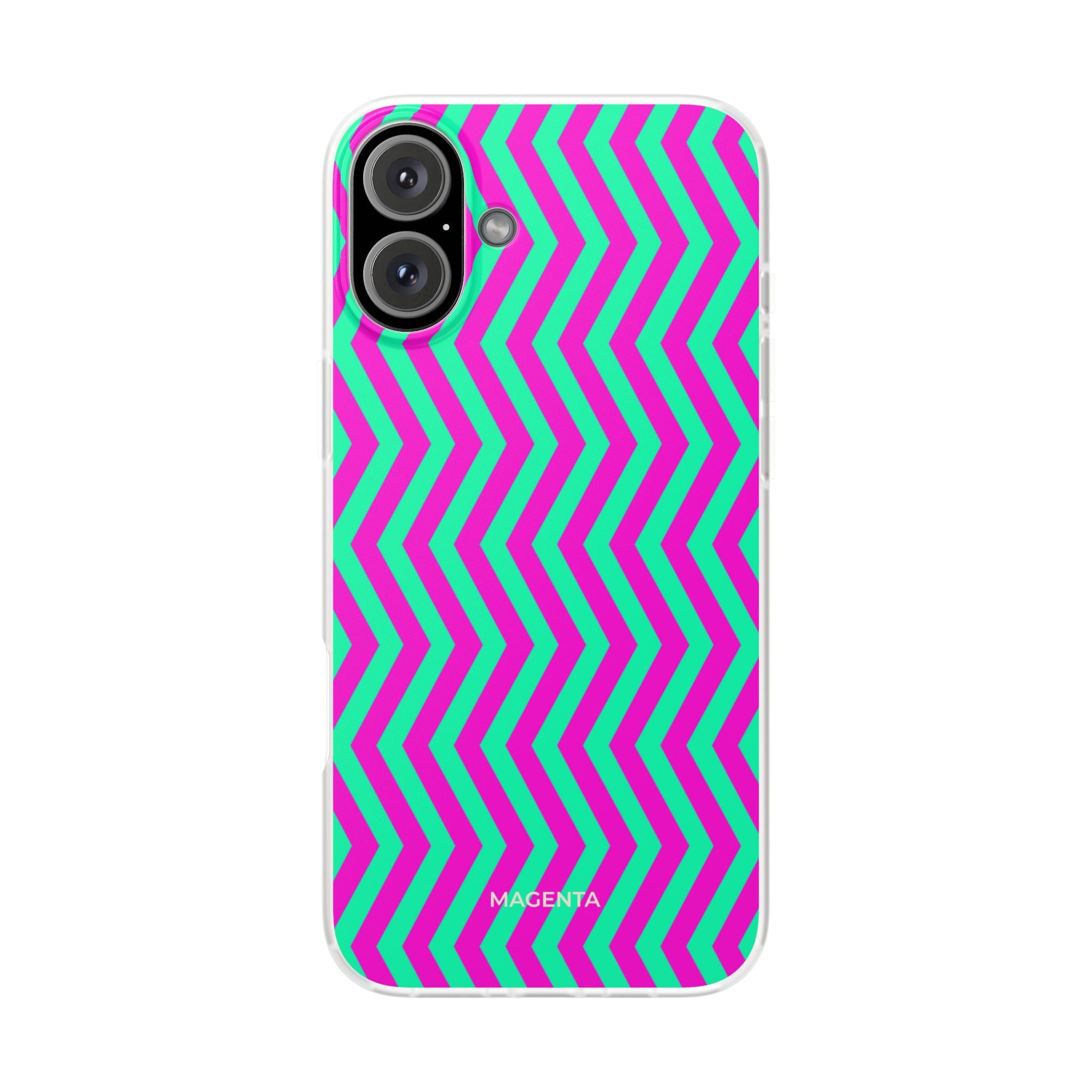 Pink Mint Chevron Flexi Case