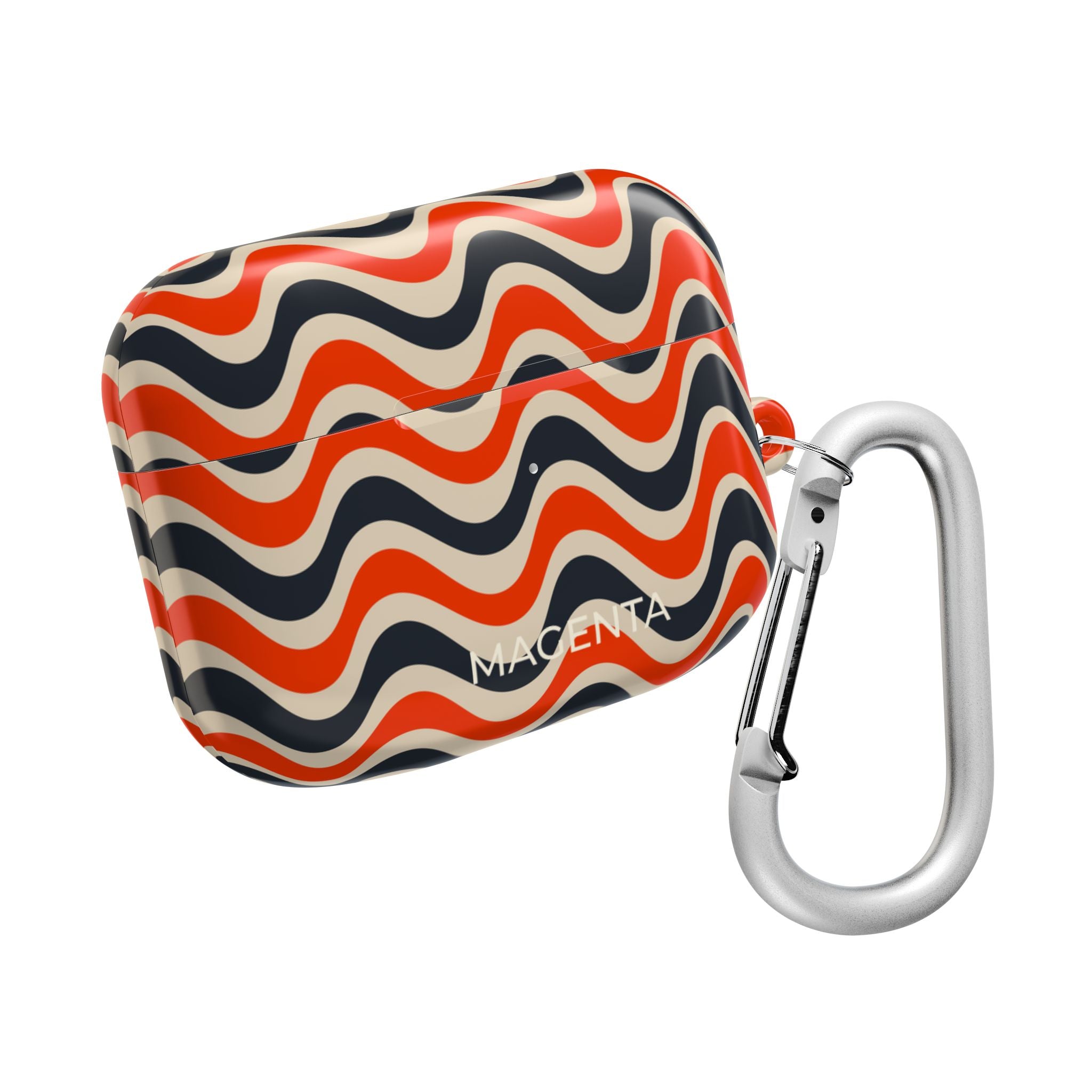 Black & Red Waves AirPods Pro Gen 1 Case