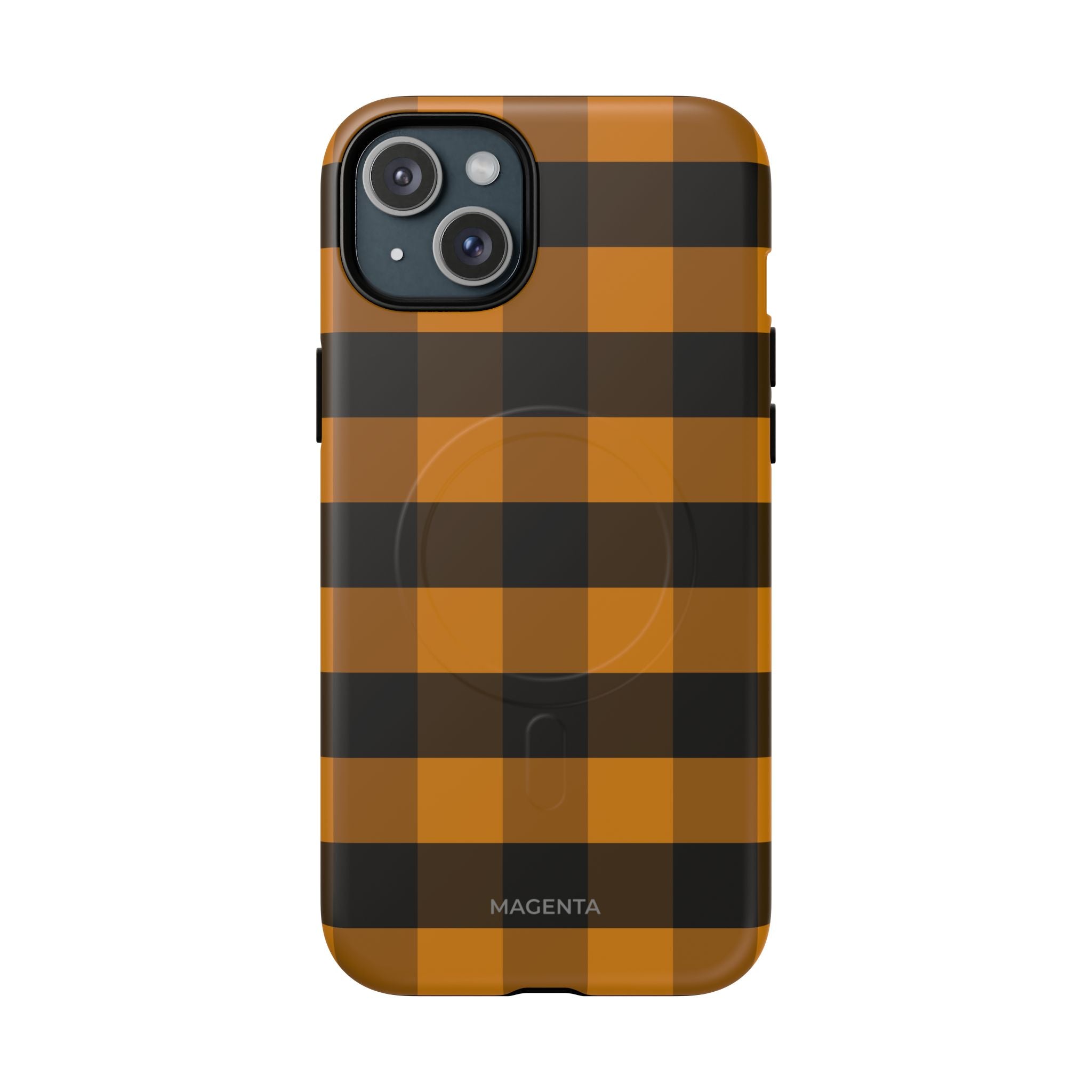 Golden Plaid Tough Mag Case