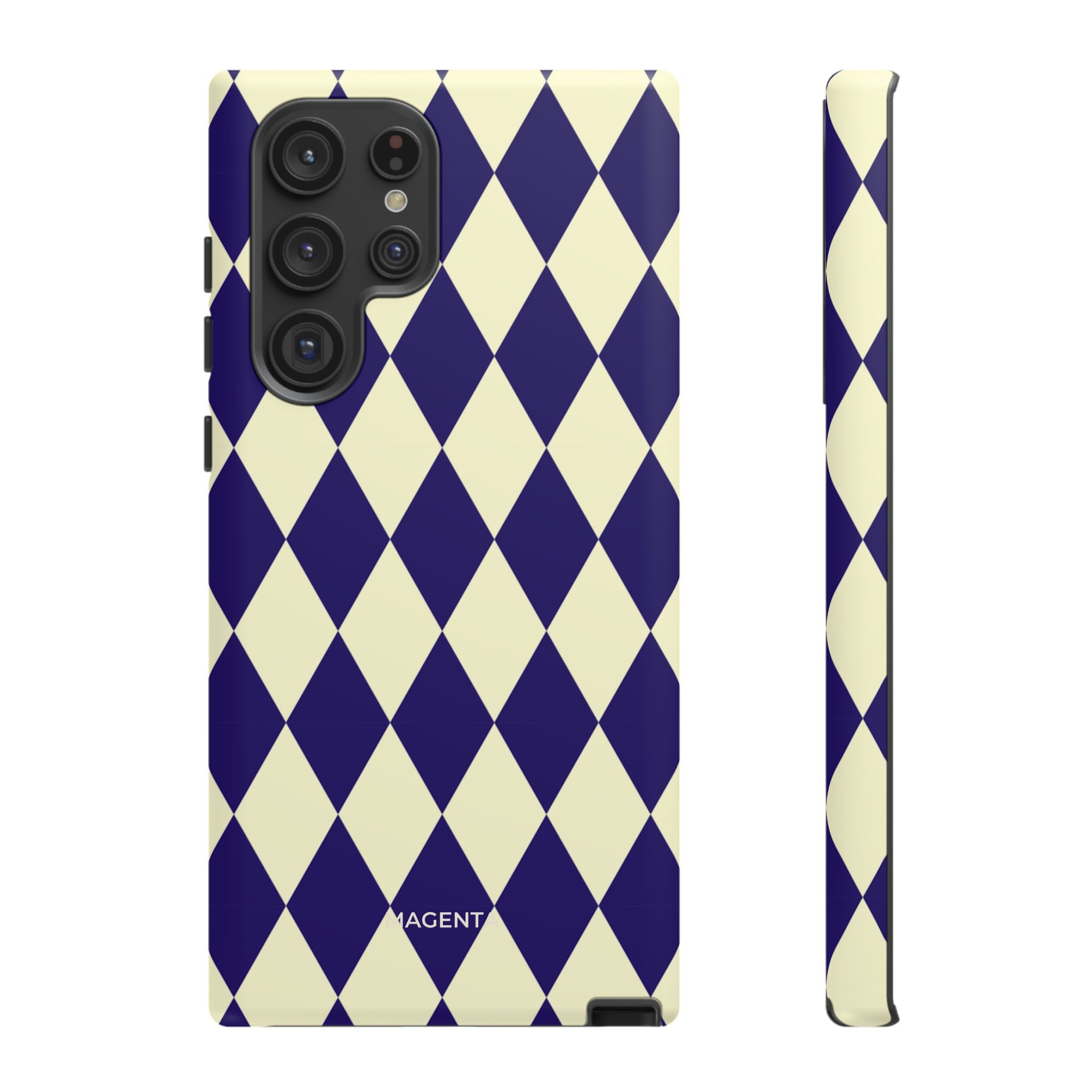 ์Navy & Cream Geometric Tough Case